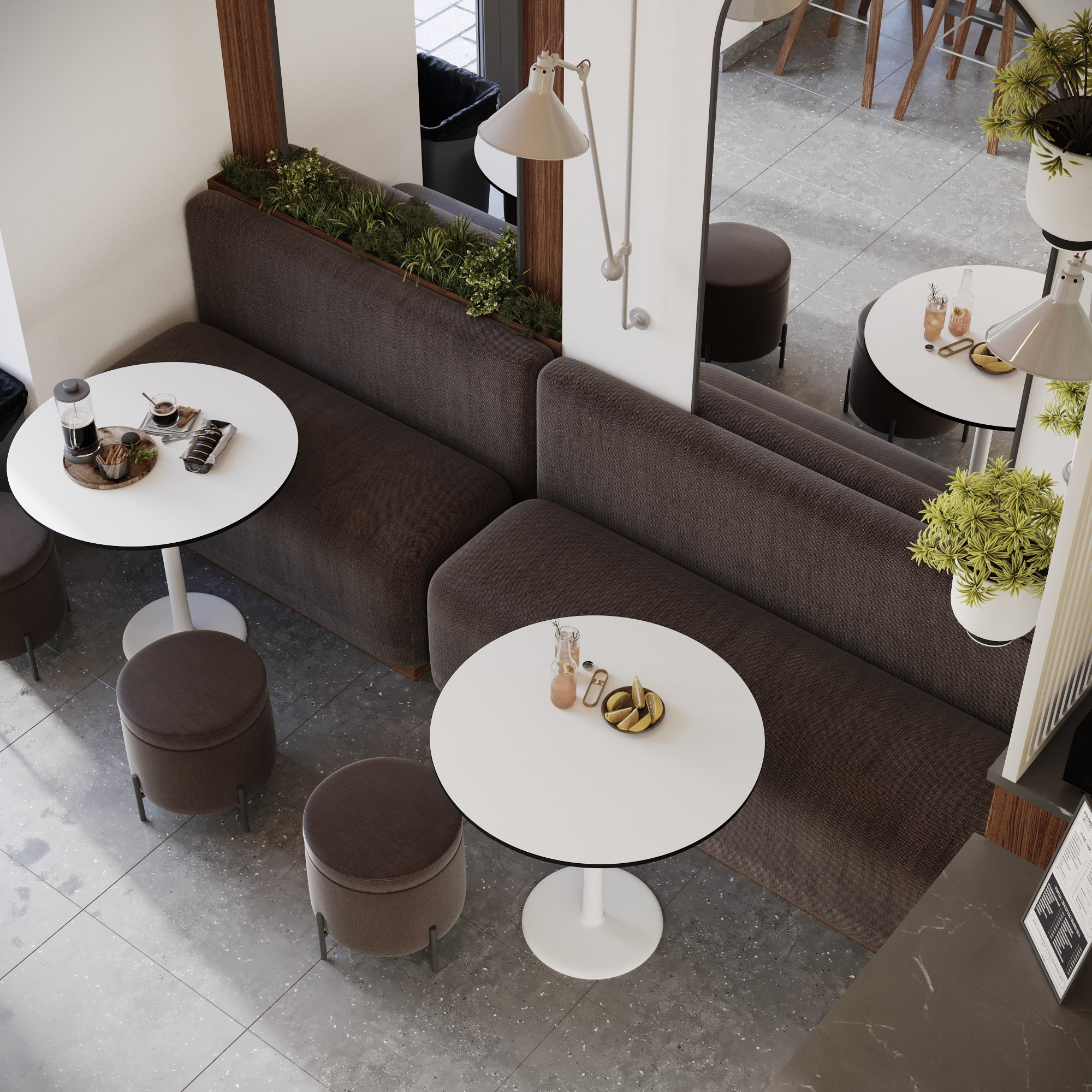 Визуализация кофейни. Студия 3d визуализации Arcviz