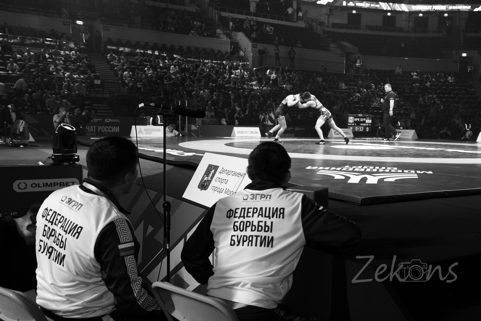 Чемпионат России по вольной борьбе 2025 (Москва). Zekons. Фото, видео, нейросети