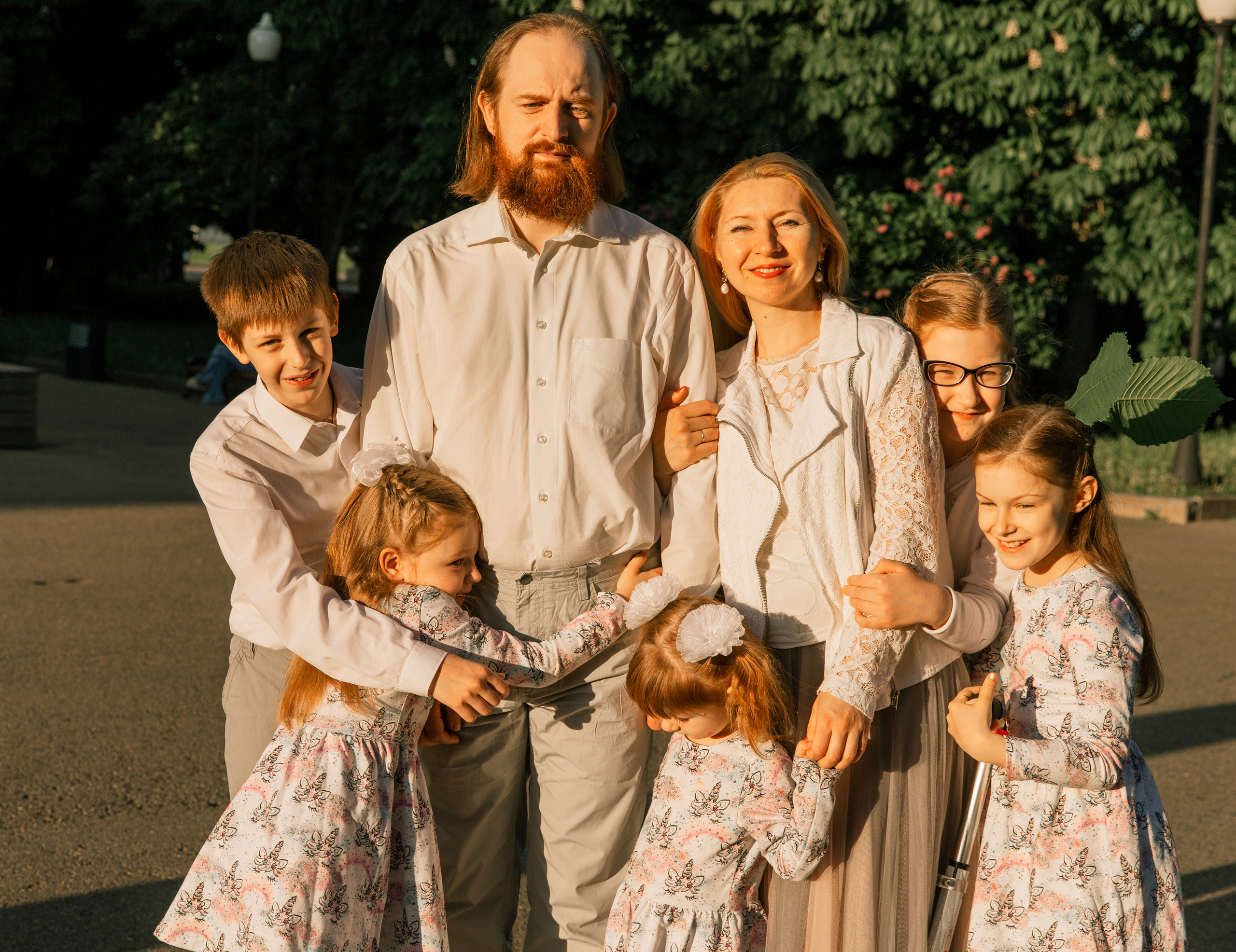 Мясоедовы Константин, Ксения, Лиза, Ваня, Наташа, Люба и Зоя. Портретный фотограф в Москве Анна Бобрик