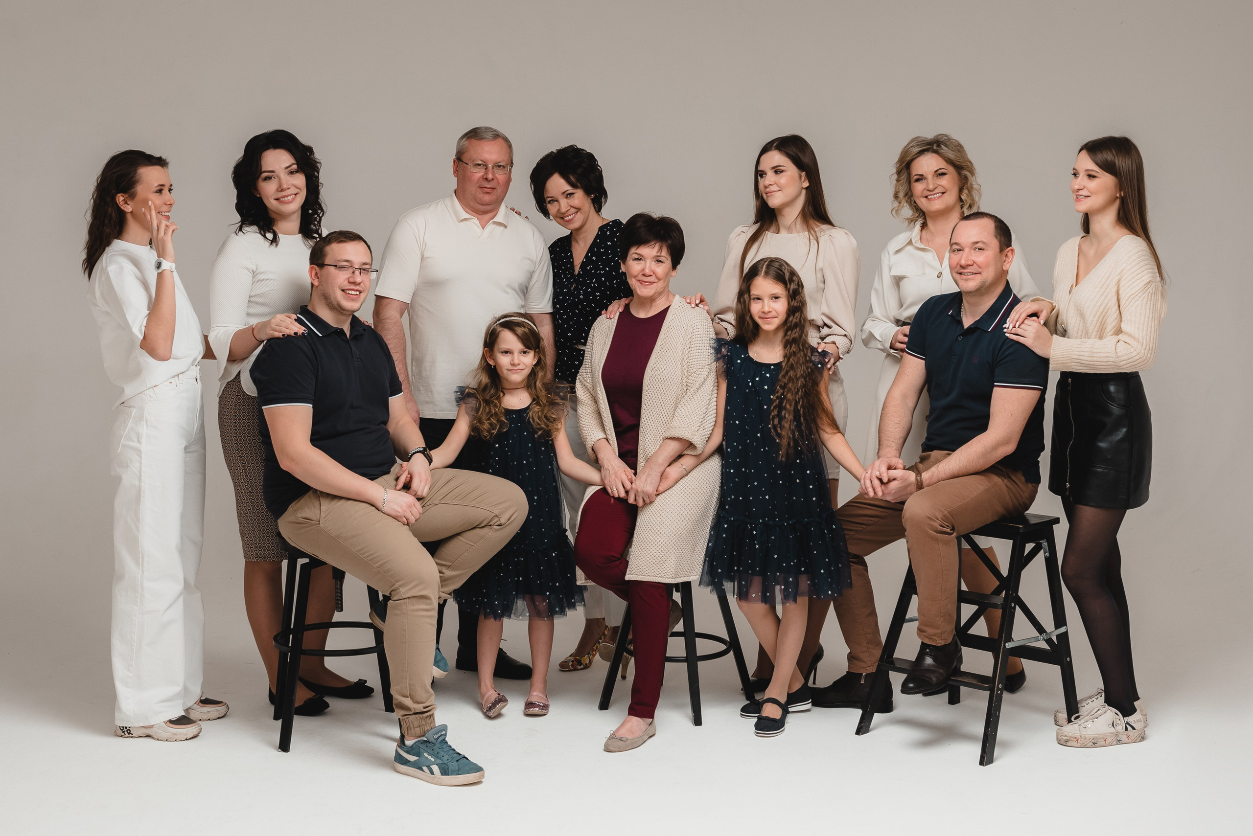 Фотосессия Большой Семьи. Фотограф Юлия Кондратьева