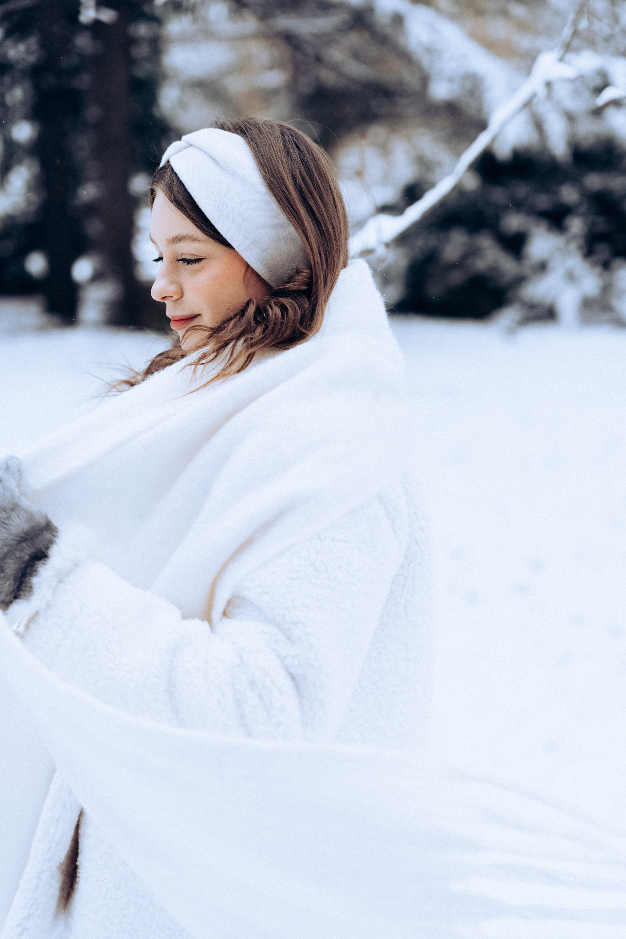 Ксения | Снежная зима. Портретный свадебный фотограф Крым | Евгения Щитенко