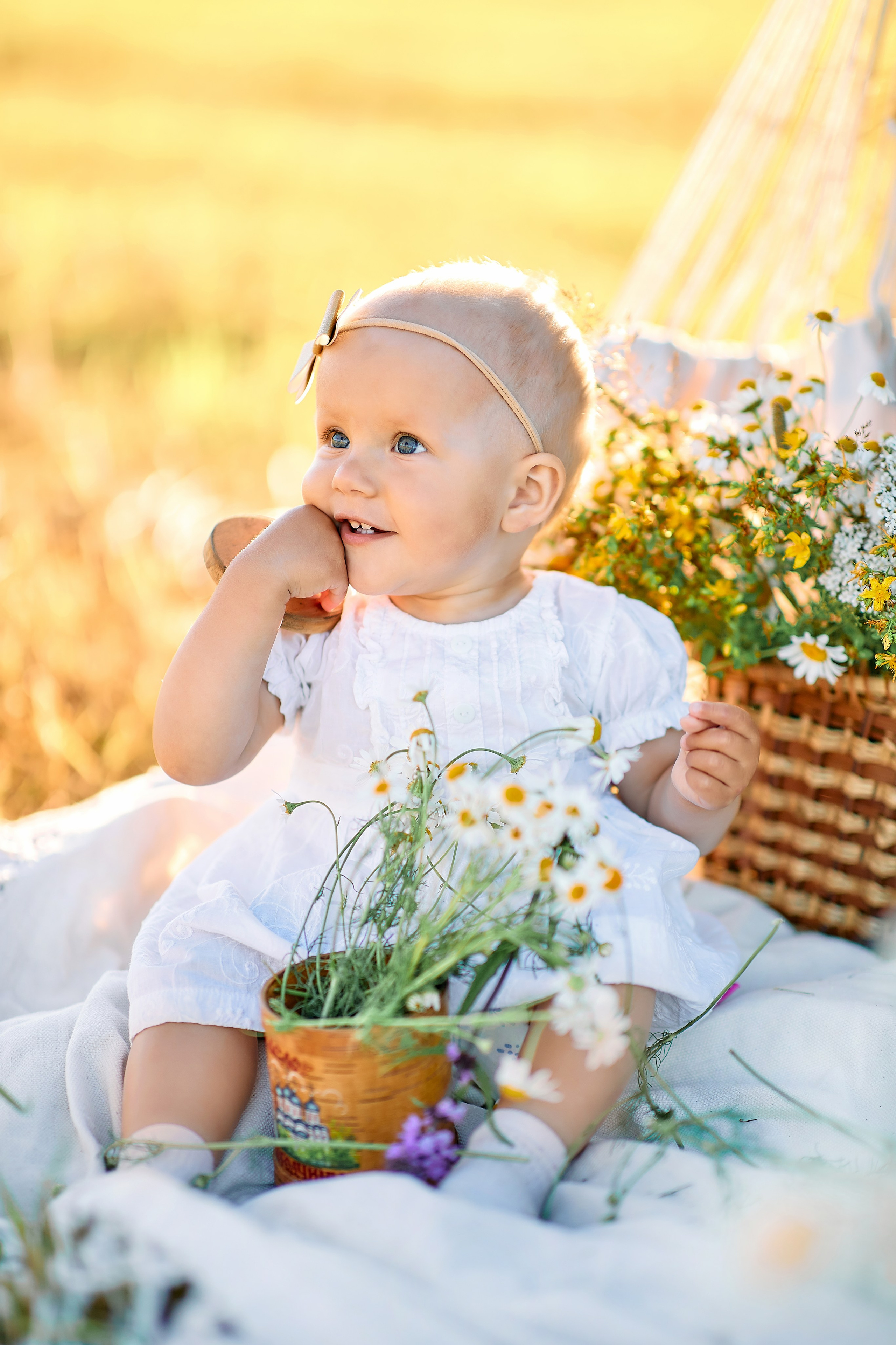 Сонечка в ромашках. Семейный и детский фотограф в Ярославле Юлия Галашина
