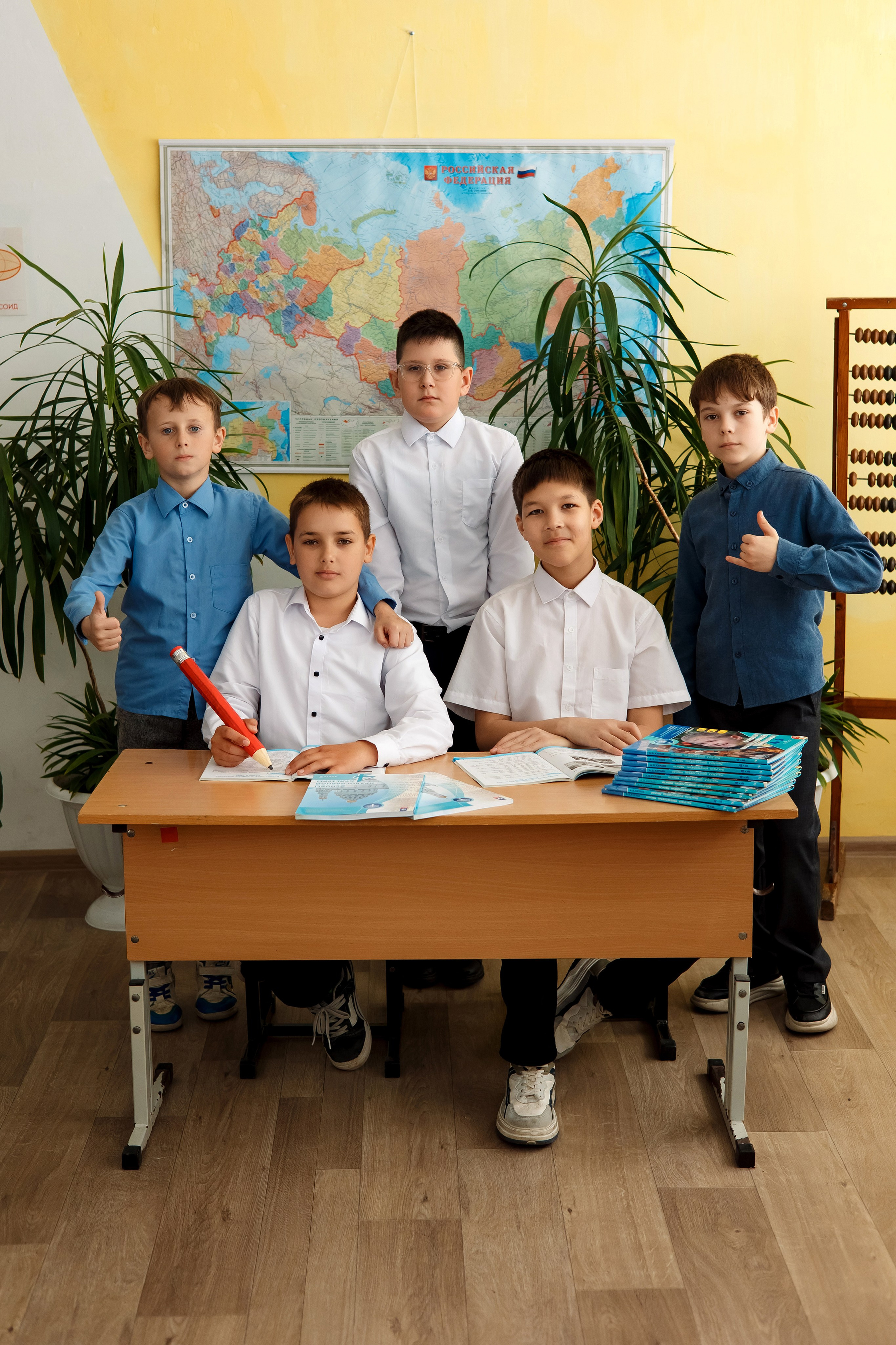 4 класс с. Барабаш. Фотограф Любовь Корниенко, Примоский край