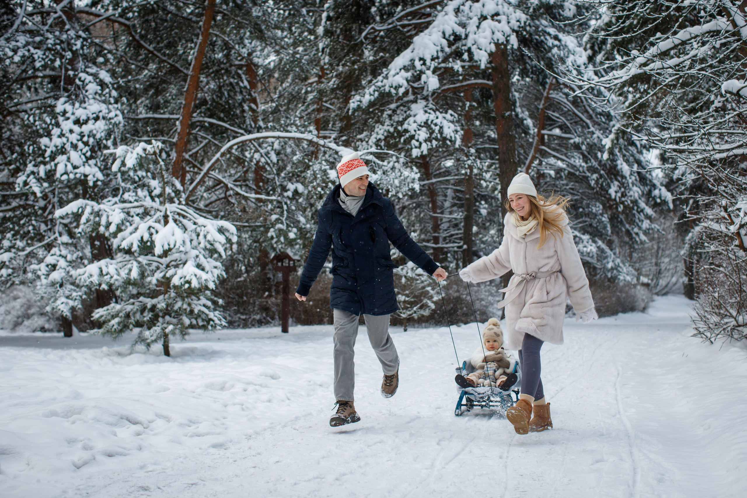 Зимние объятия. Детский и семейный фотограф Мария Киселёва. Москва