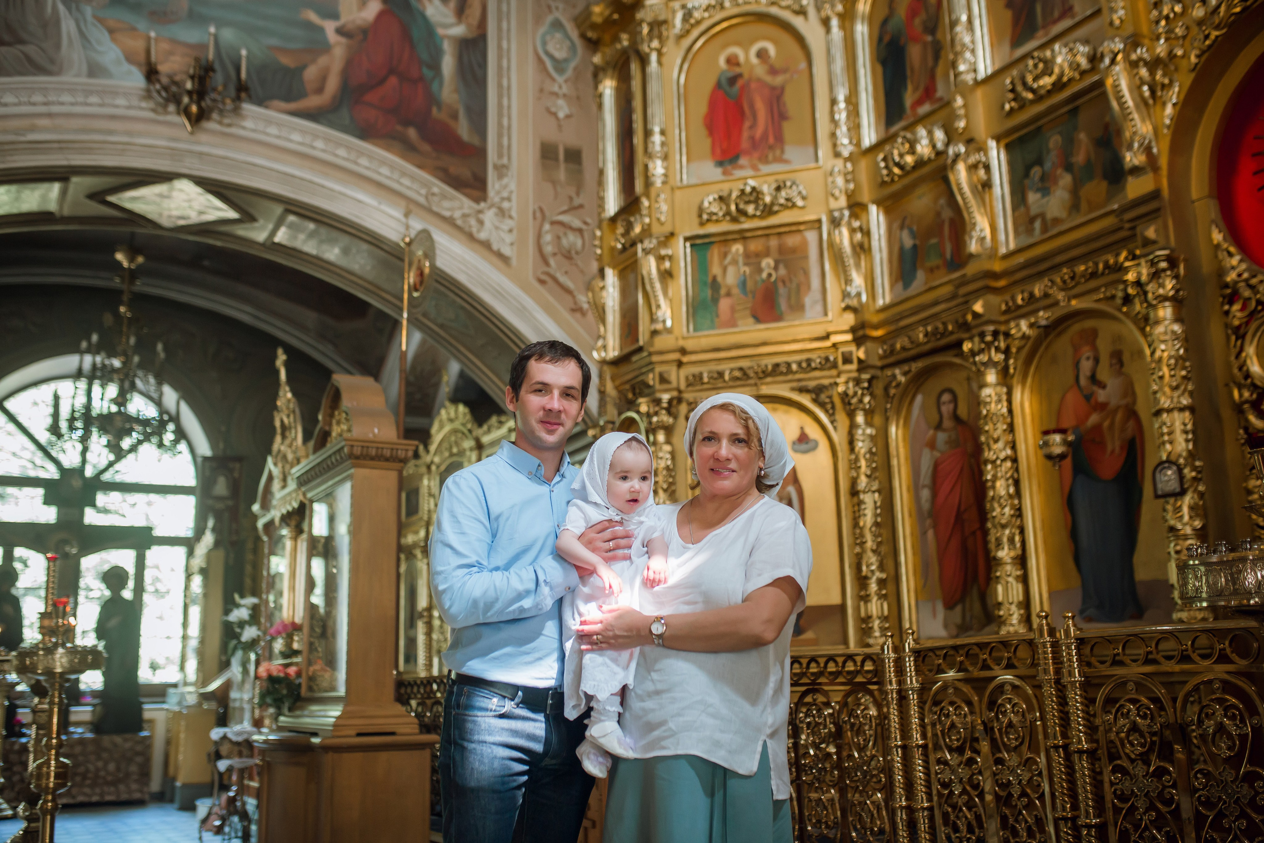 Крещение Любы. Фотограф на Крещение, семейный фотограф в Москве