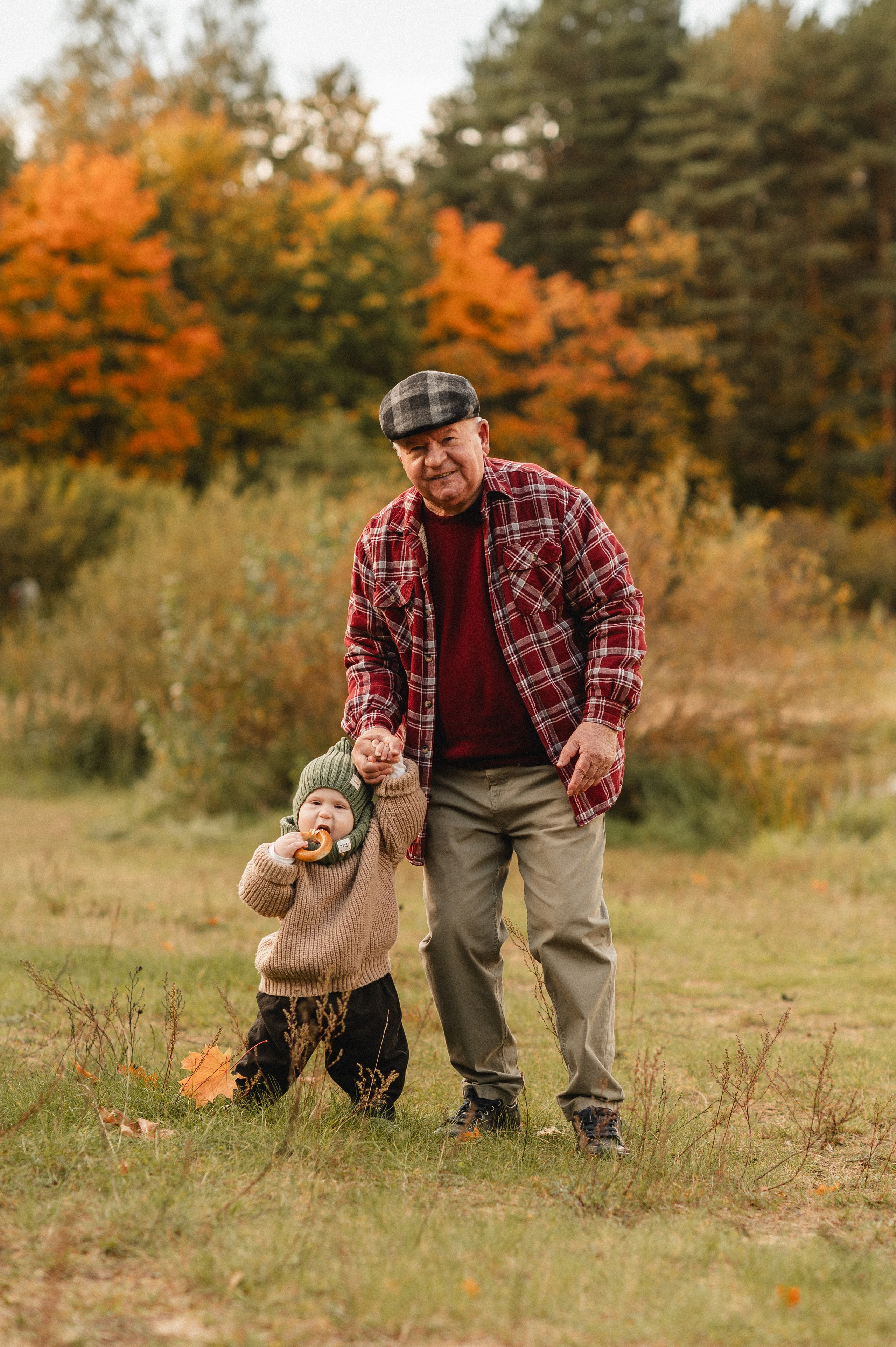 Осенняя фотосессия большой семьи в парке. Семейная фотосессия Бутово Москва фотограф Алина Морщагина