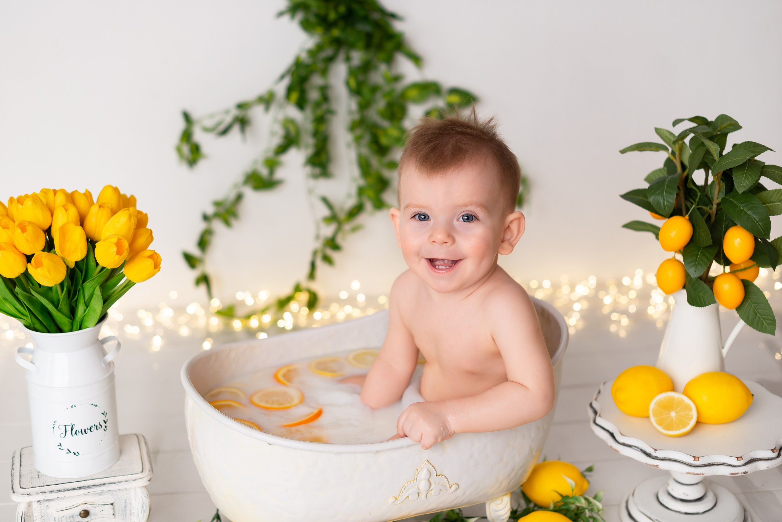 Фотосессия малыша в ванночке. Детская фотостудия «Мандаринка» | Детский фотограф Краснодар