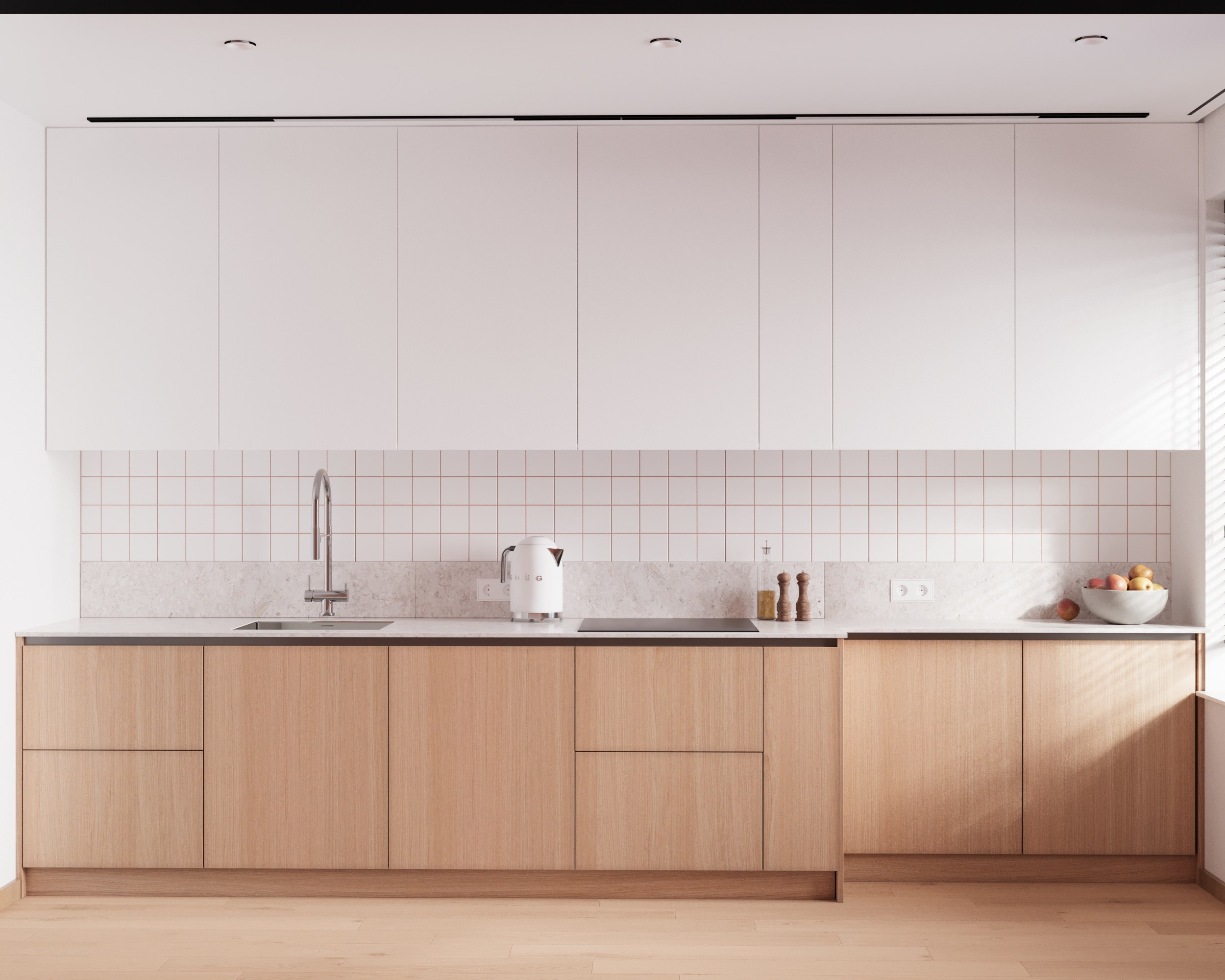 кухня в современном стиле, скандинавский стиль, дизайн кухни, дизайн интерьера, минимализм, апартаменты, цвет, функциональность, апартаменты под сдачу