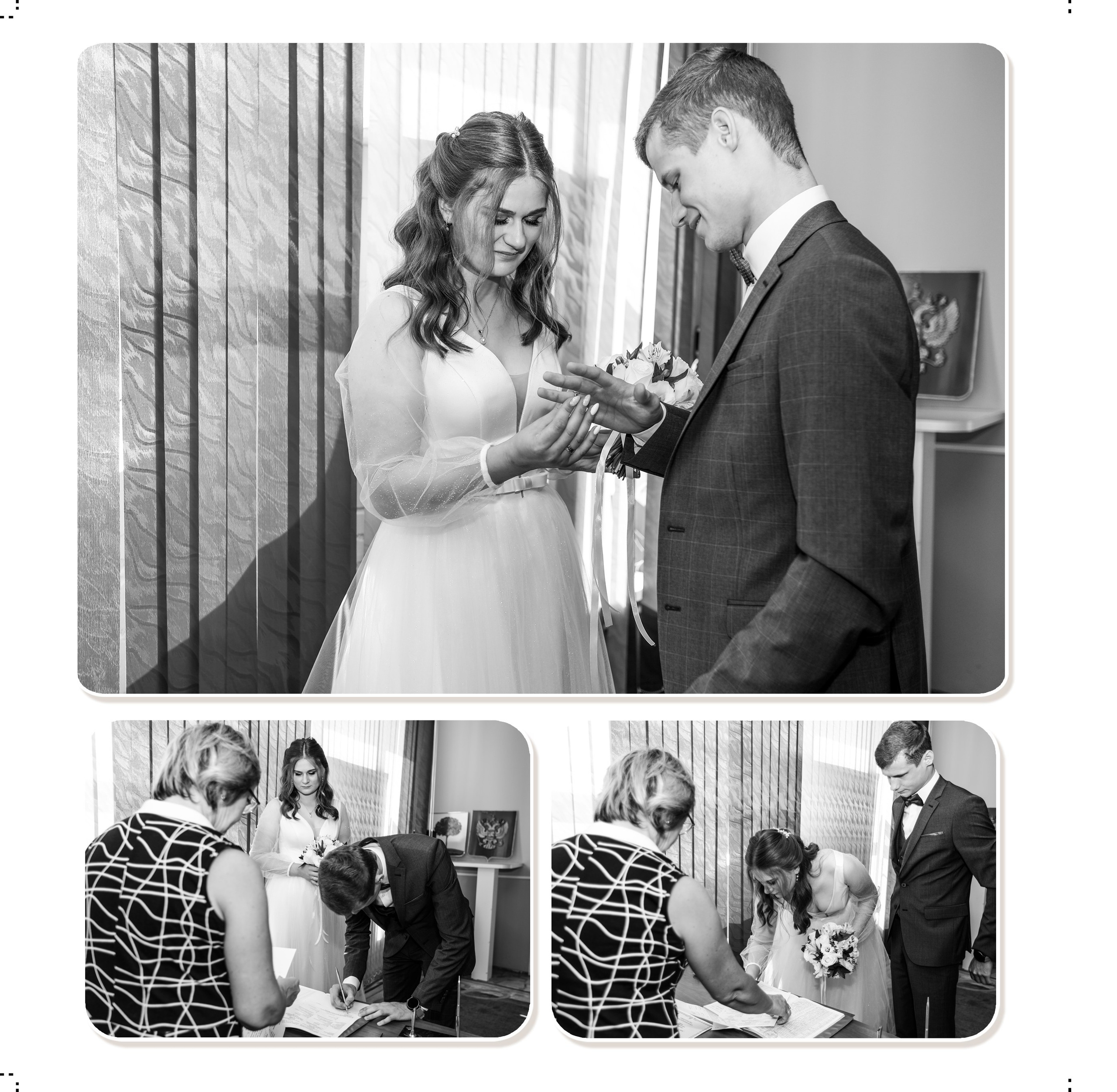 medlori fotobook Фотокниги в Липецке. Свадебная фотокнига «WEDDING DAY» Фотокнига постраничная (от 20 до 40 страниц), цена зависит от количества разворотов. Варианты фотокниг, созданные мной от фотосъёмки до дизайна. Цена: от 7500 руб за 10 разворотов. Обложка жёсткая, листы 350 мг. Фотограф Медведева Лариса.