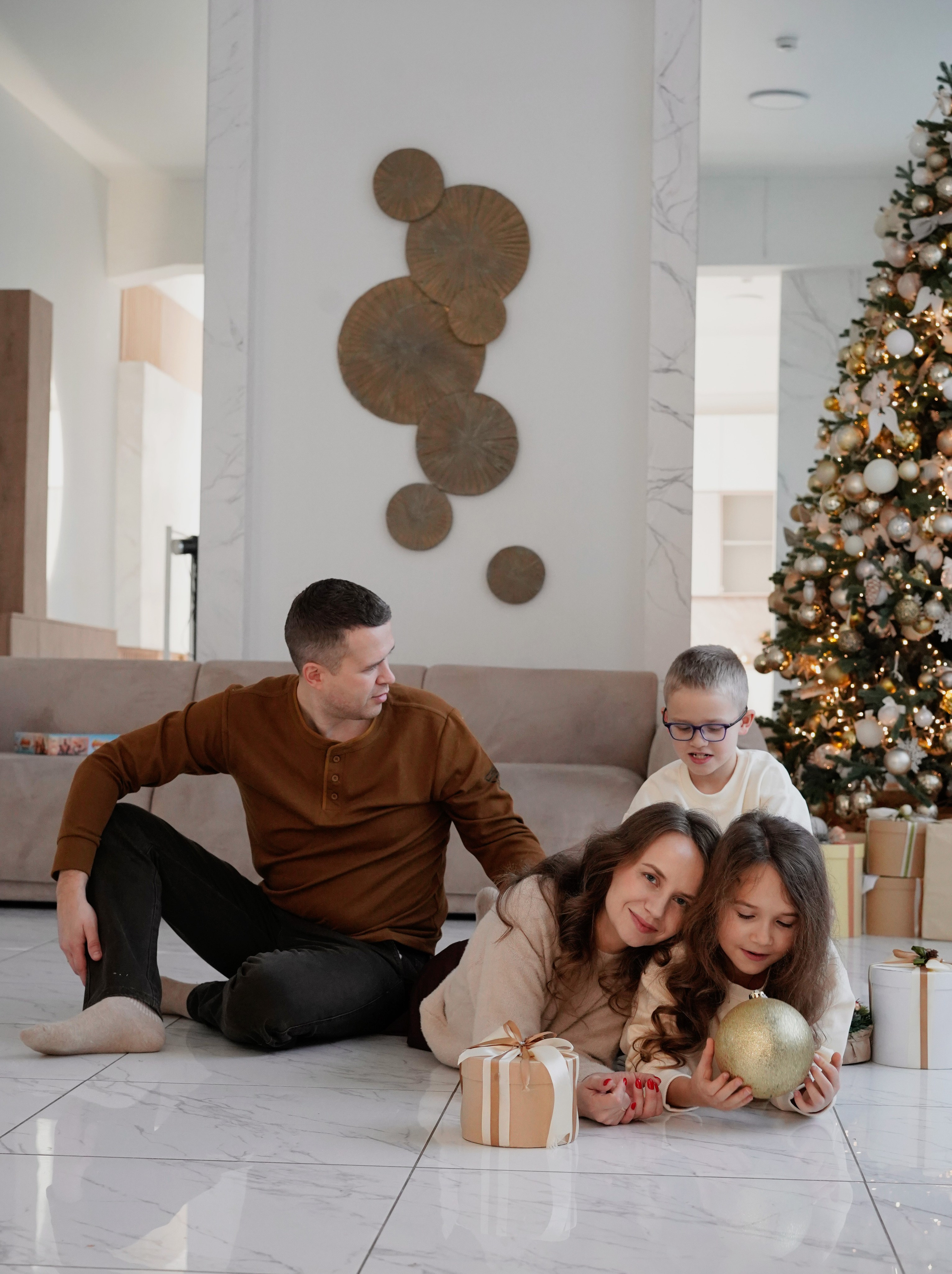 студийная фотосессия для семьи