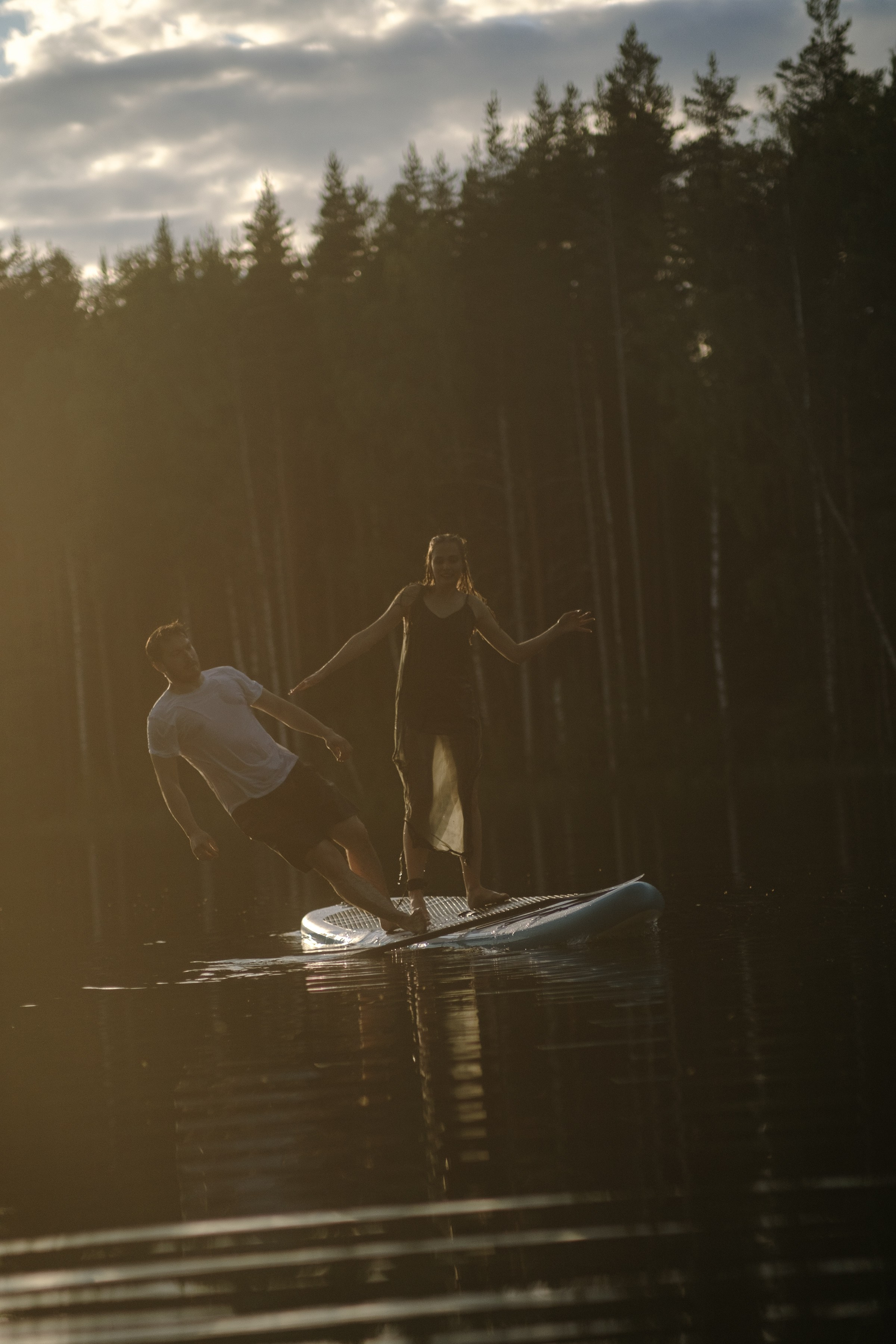 Петя и Лина, на сапах. Интерьерный фотограф и видеограф в Санкт-Петербурге Вадим Балбашевский