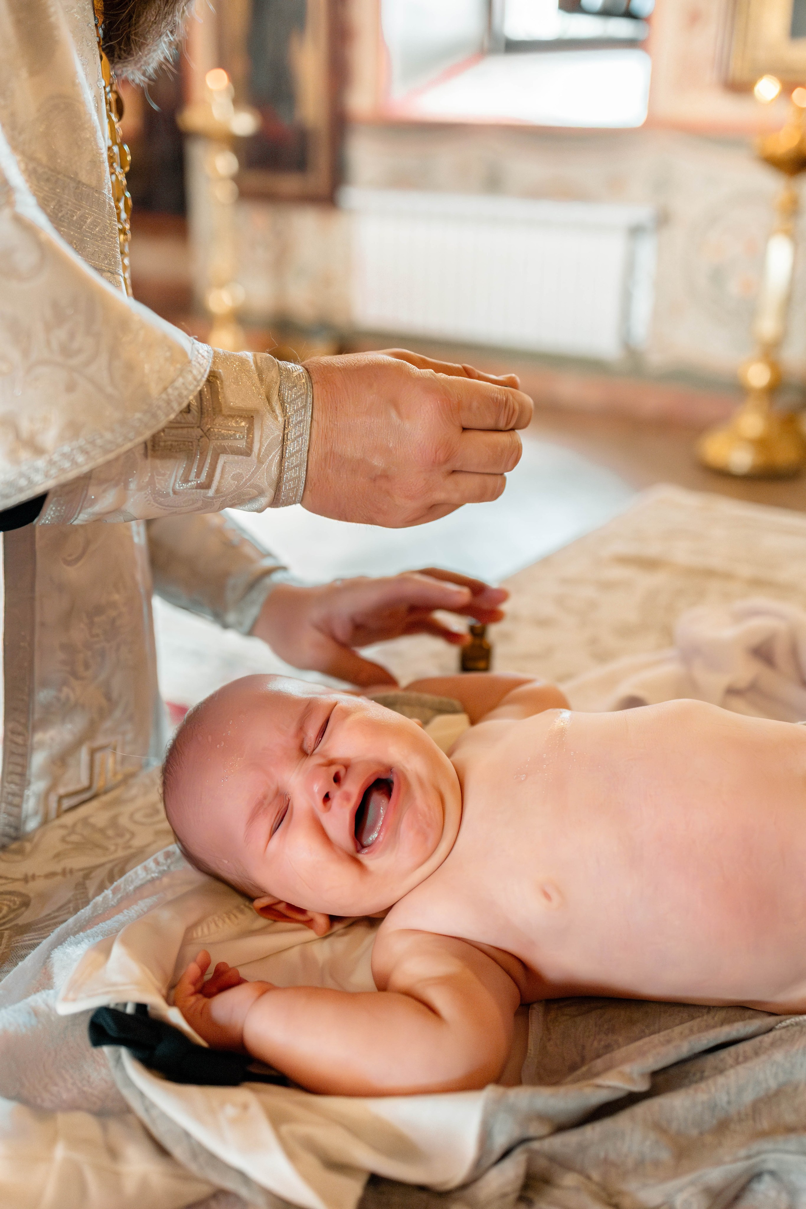 Таинство Крещения Евгения. Фотограф новорождённых Newborn Москва