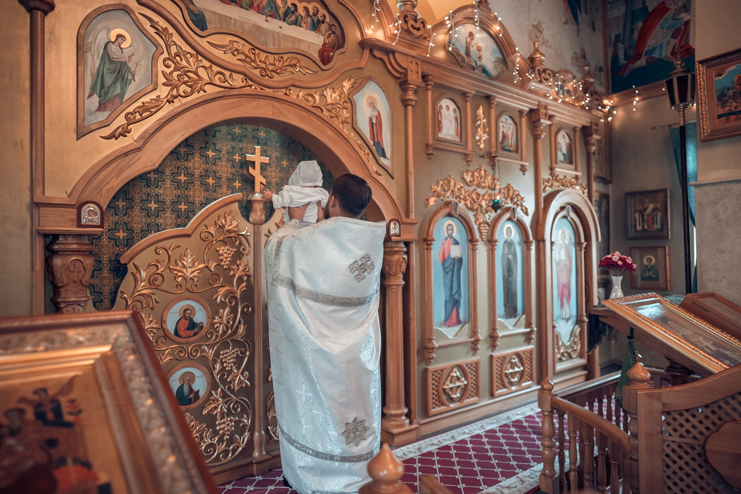 Крещение в храме Прп.Сергия Радонежского с. Орлиное. Церковный фотограф Севастополь