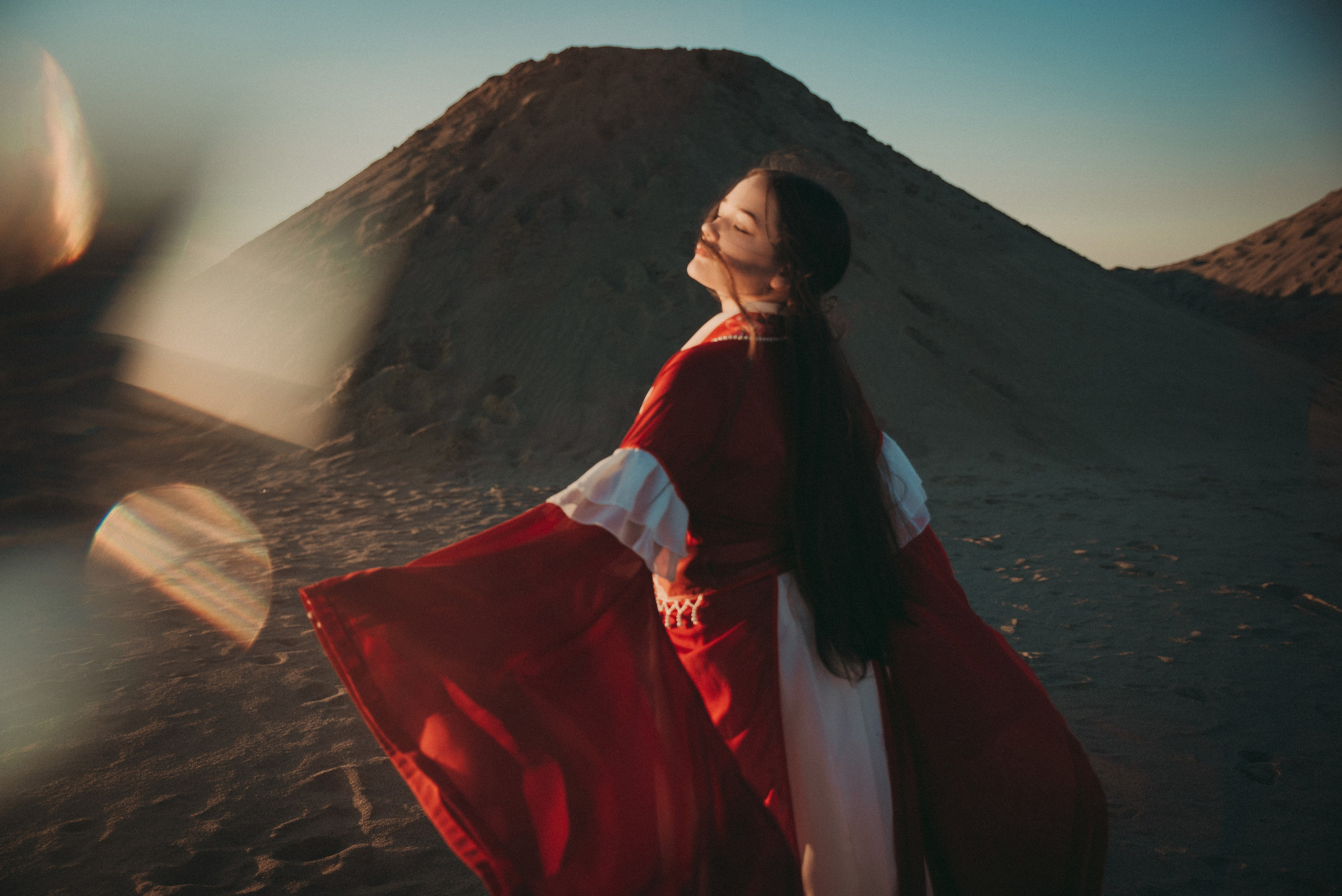 красное ханьфу