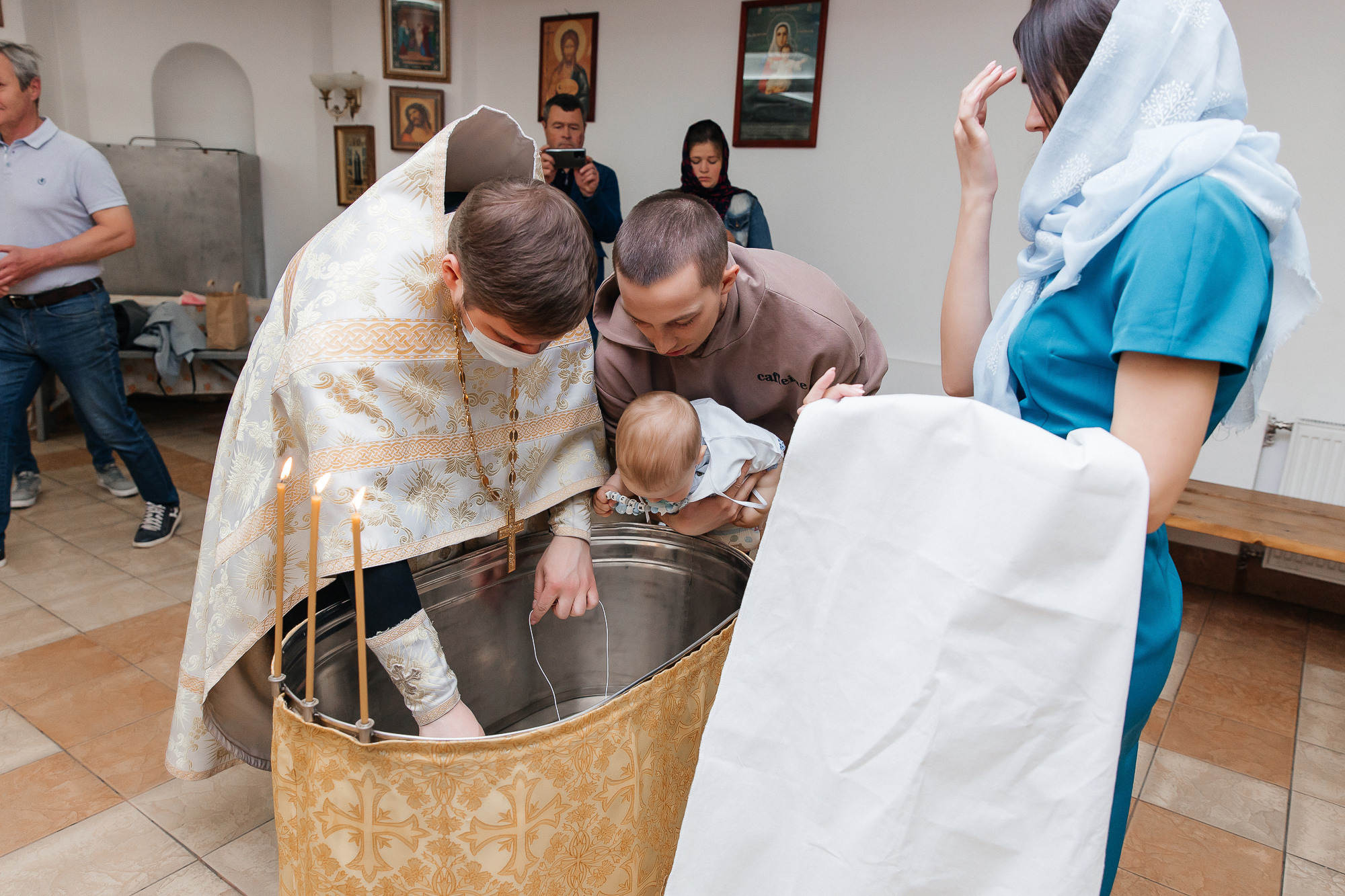 Таинство крещения Максима (21 мая 2022). Свадебный и семейный фотограф Крамар Наталья