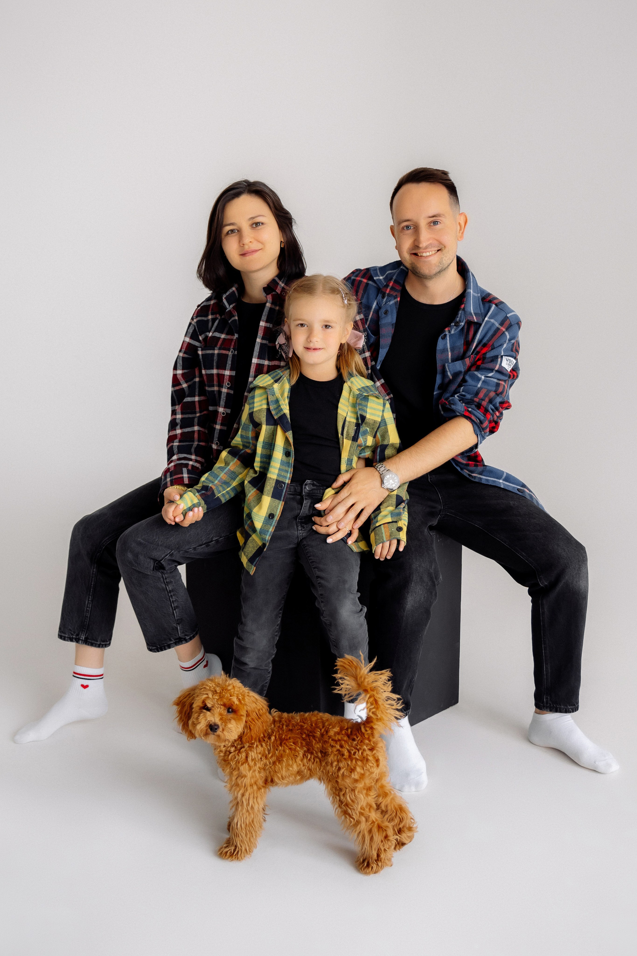 Семейная фотосессия с собачкой. Зотова Алена — семейный и женский фотограф в Зеленограде