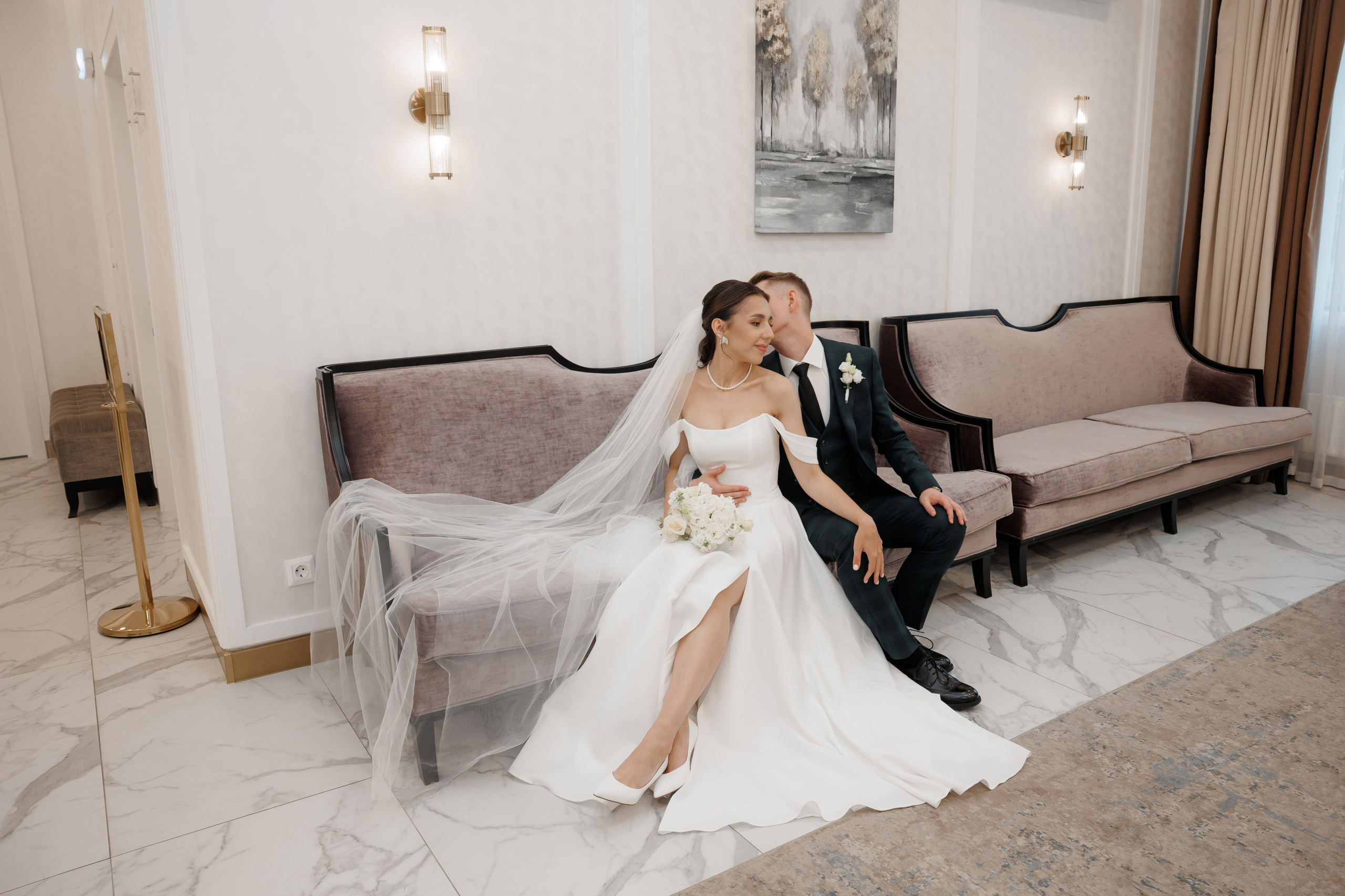 Регистрация в отеле Fish Point, ЗАГС Бутово, прогулка в Остафьево. Свадебный и репортажный фотограф (Москва, Королев и другие)