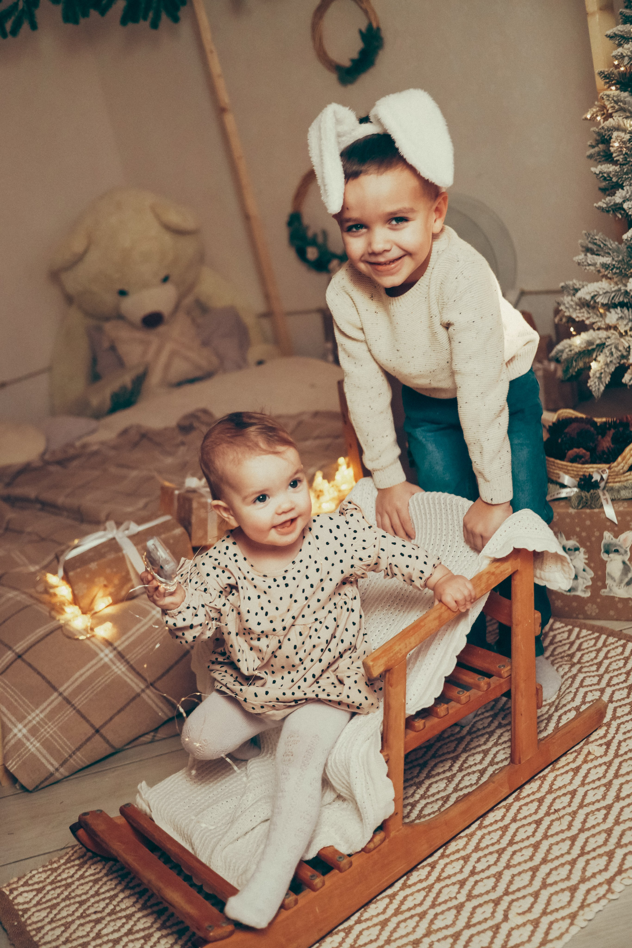 Новогодняя фотосессия в студии