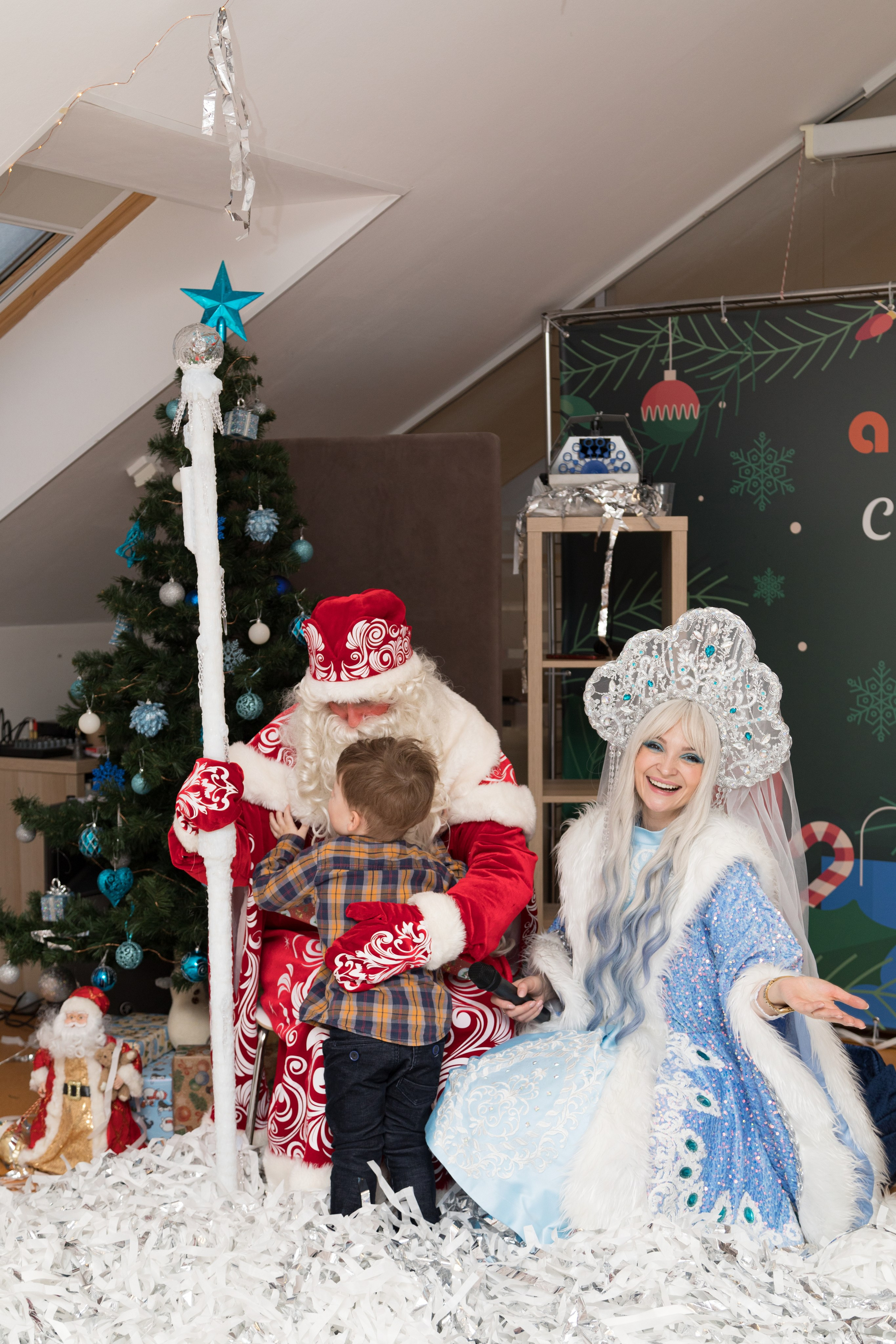Фото детского новогоднего праздника. Детский и контент фотограф Надя Волкова Санкт-Петербург