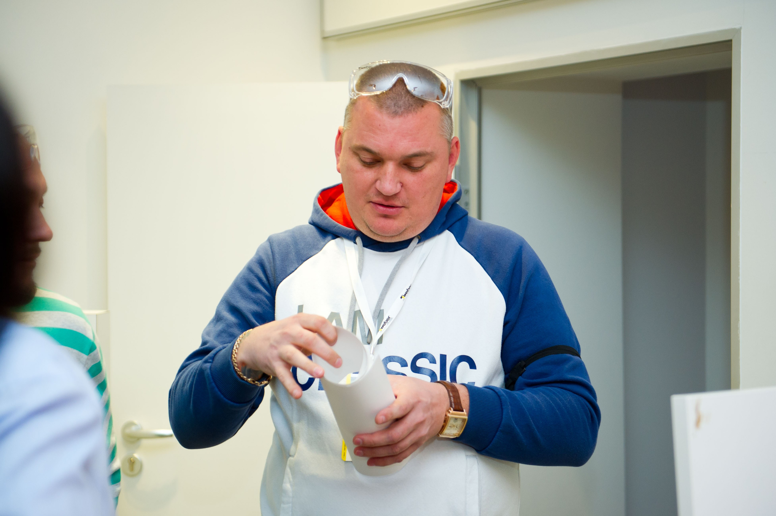 Saint-Gobain демонстрационный центр. Встреча блогеров и представителей фирмы. Репортажный фотограф и видеограф Слава Думчев. Тимбилдинги, отчетники, корпоративы