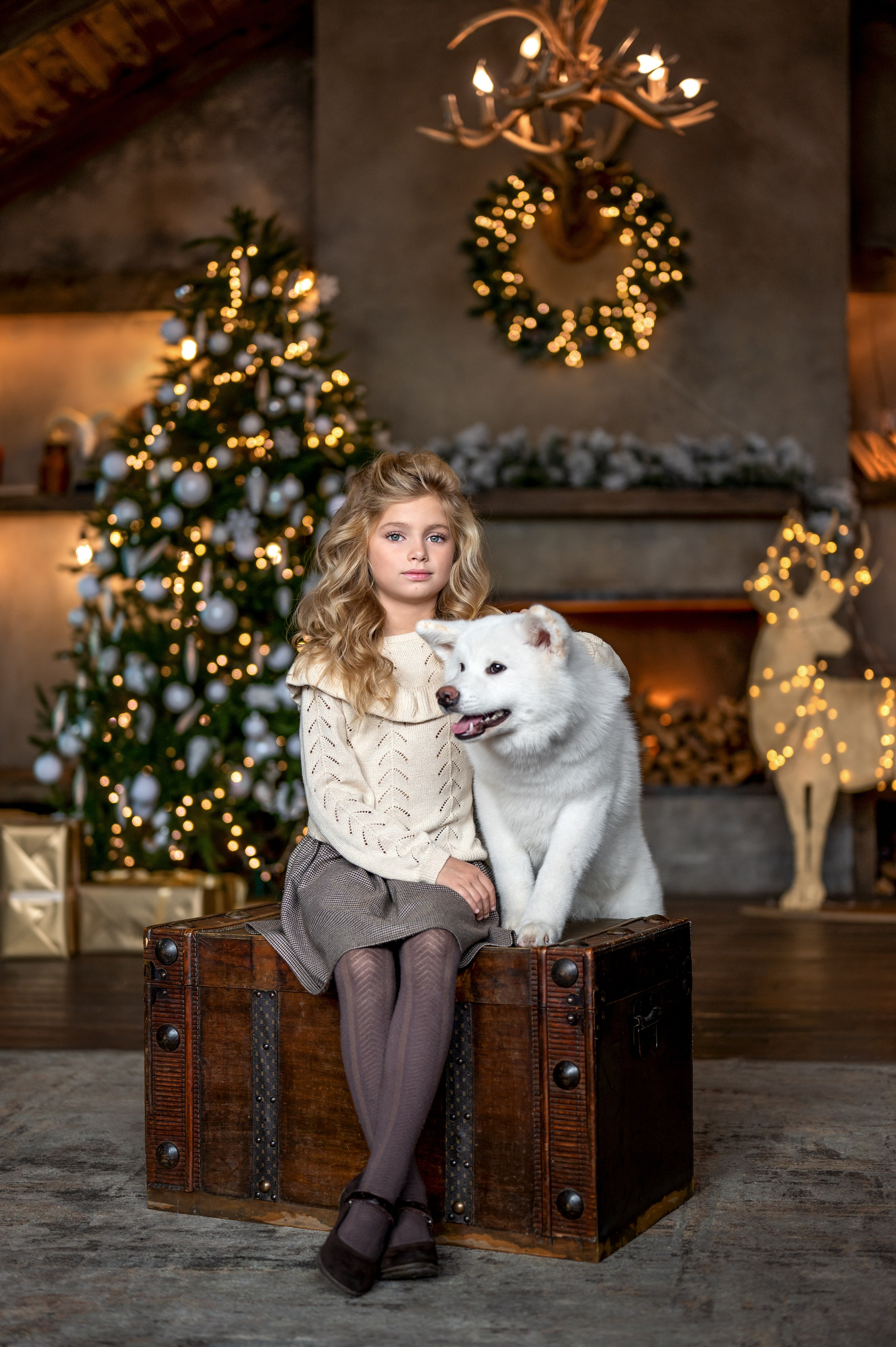 Новогодняя фотосессия Алины-Виктории. Фотограф Елена Сасс Москва