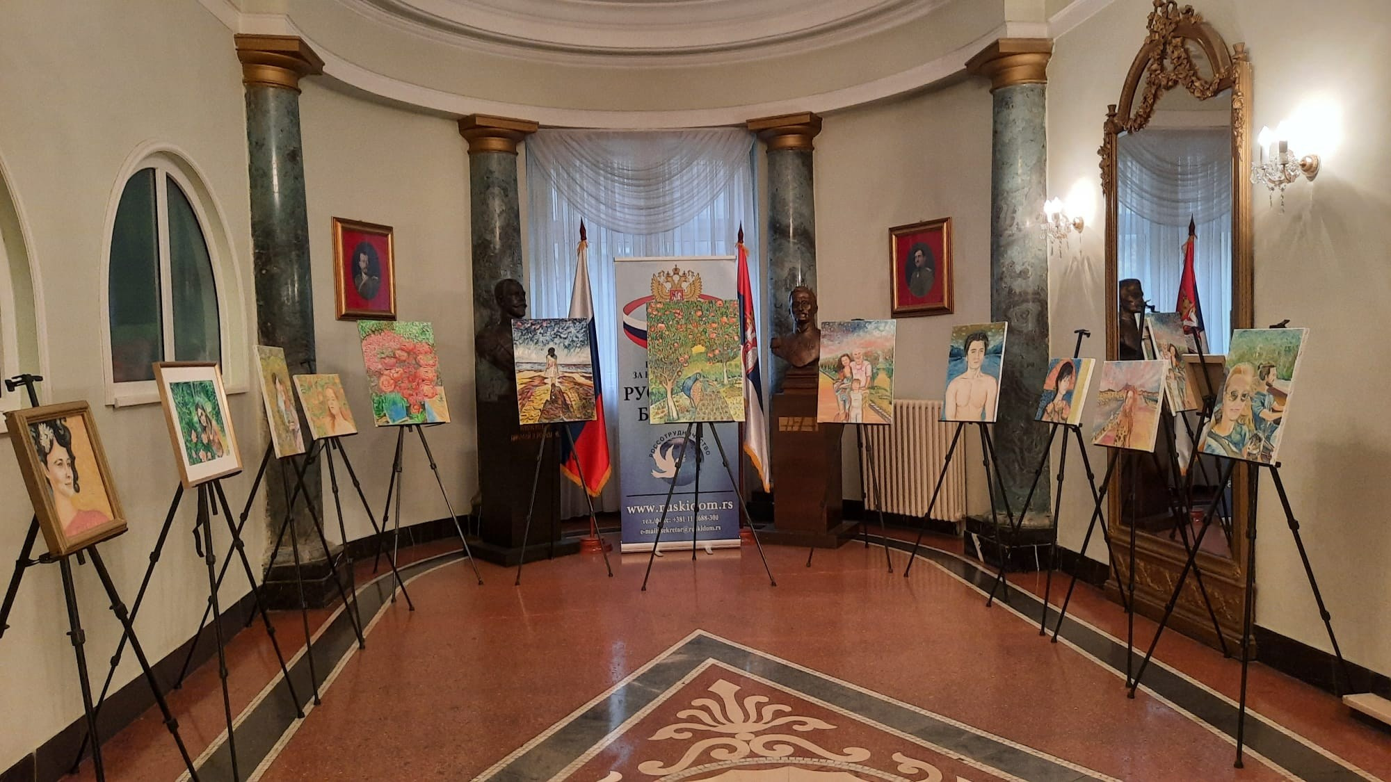 Выставка в Русском Доме, Белград, Сербия. Художник пост-импрессионист Татьяна Маевская