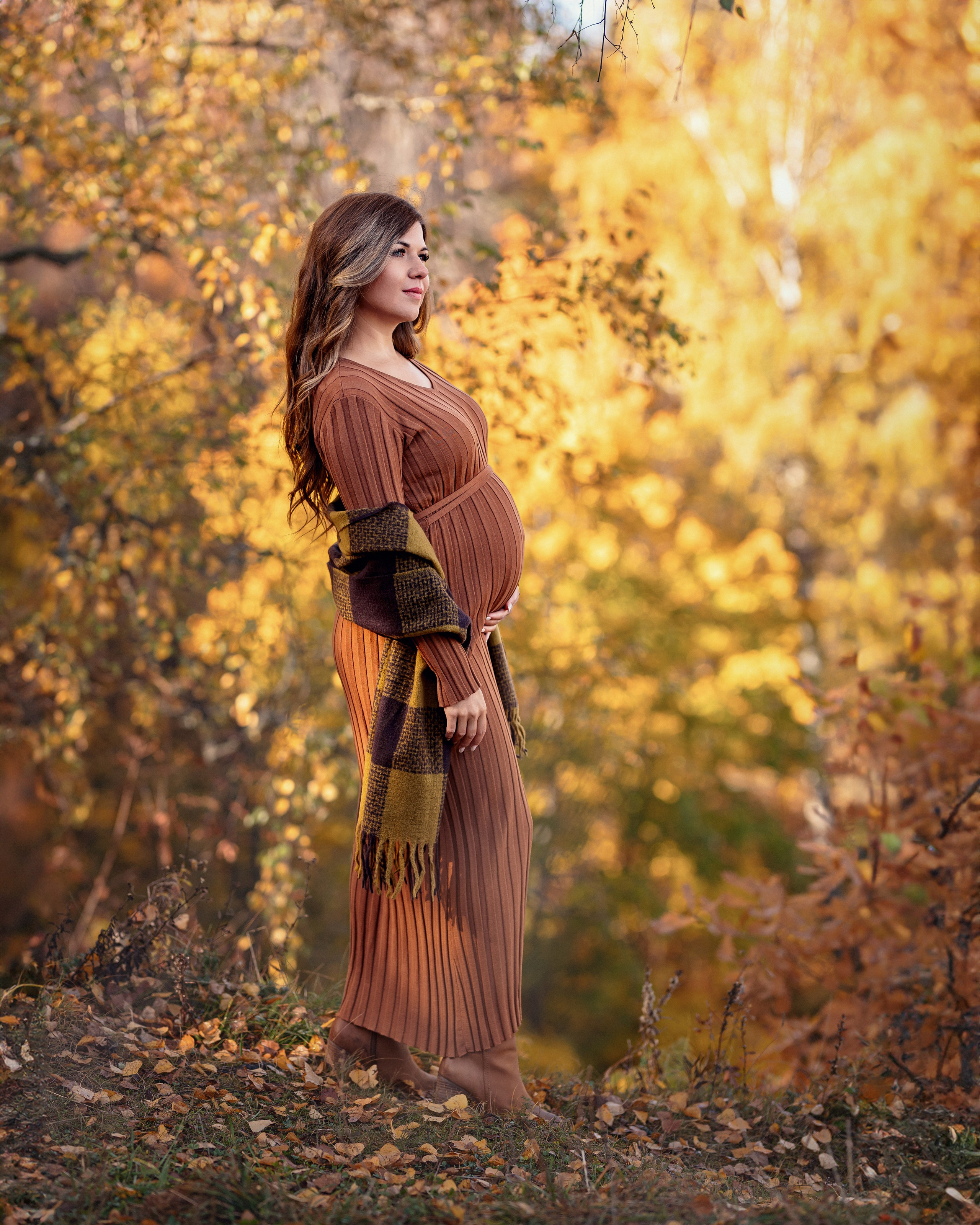 Осенняя фотосессия в ожидании малыша. Трубинова Екатерина | Семейный фотограф | Москва