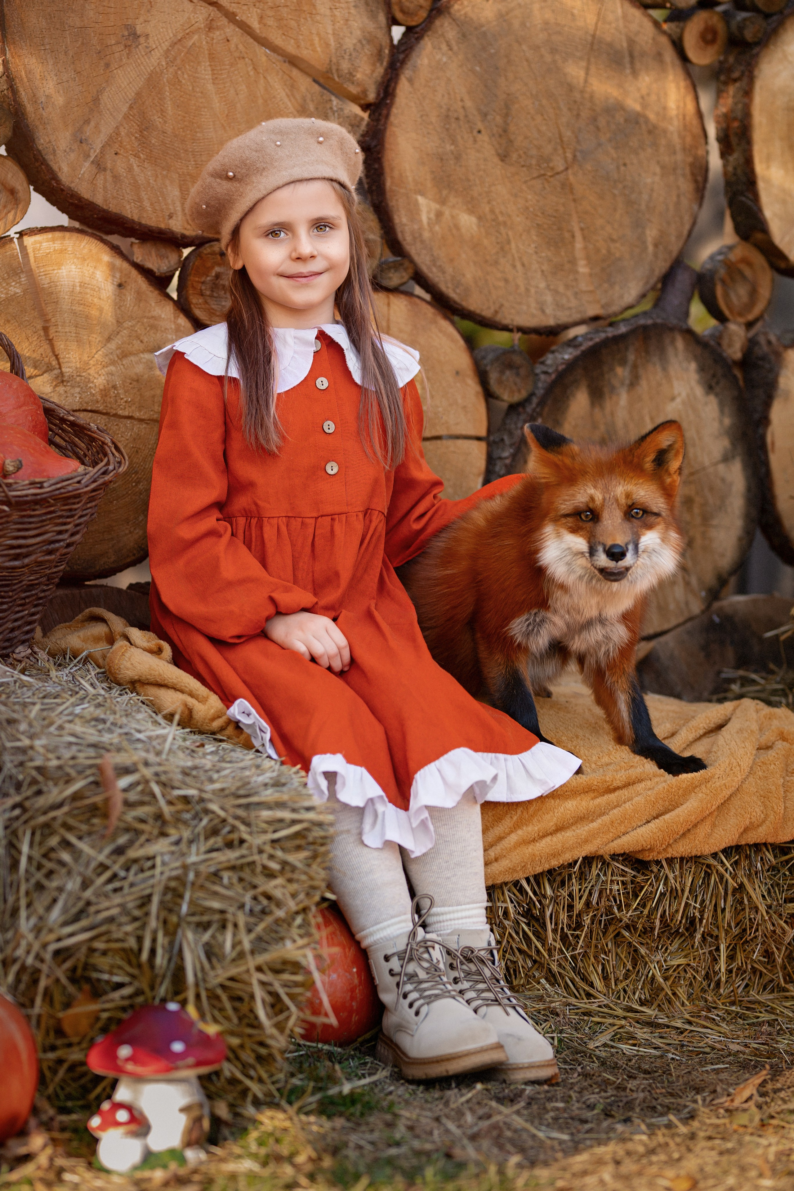 Детская фотосессия с животными. Трубинова Екатерина | Семейный фотограф | Москва