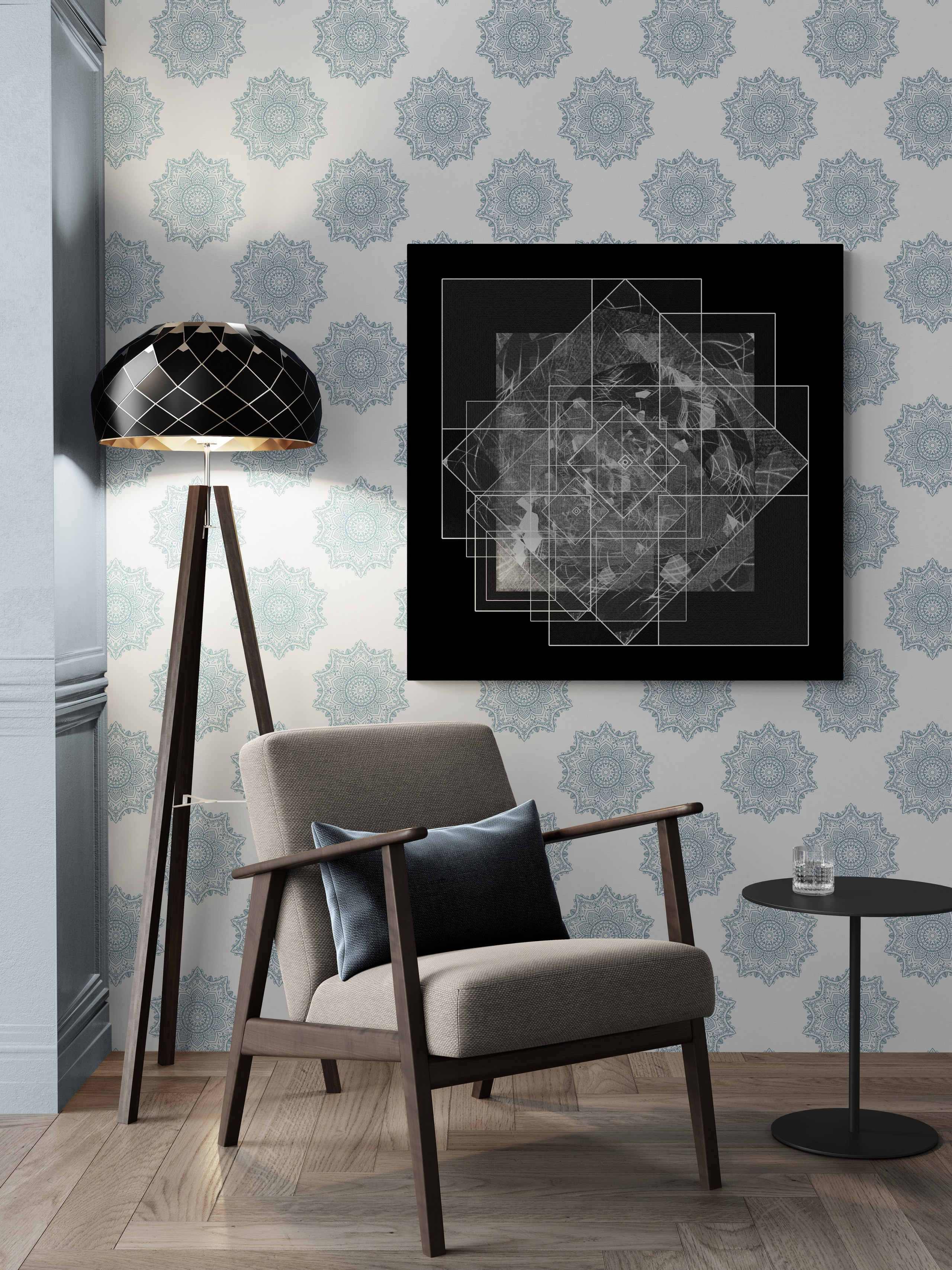 Картины в интерьере (Teleshop) / Paintings in the interior. Roman Hodirev is an esoteriologist, multidisciplinary artist, photographer and musician. Saint Petersburg, Riga