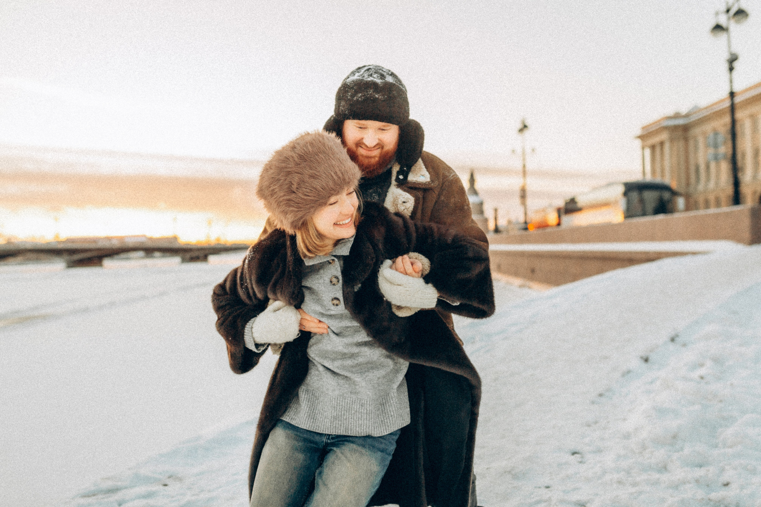 LoveStory зимняя. Фотограф Санкт-Петербург Князева Елизавета