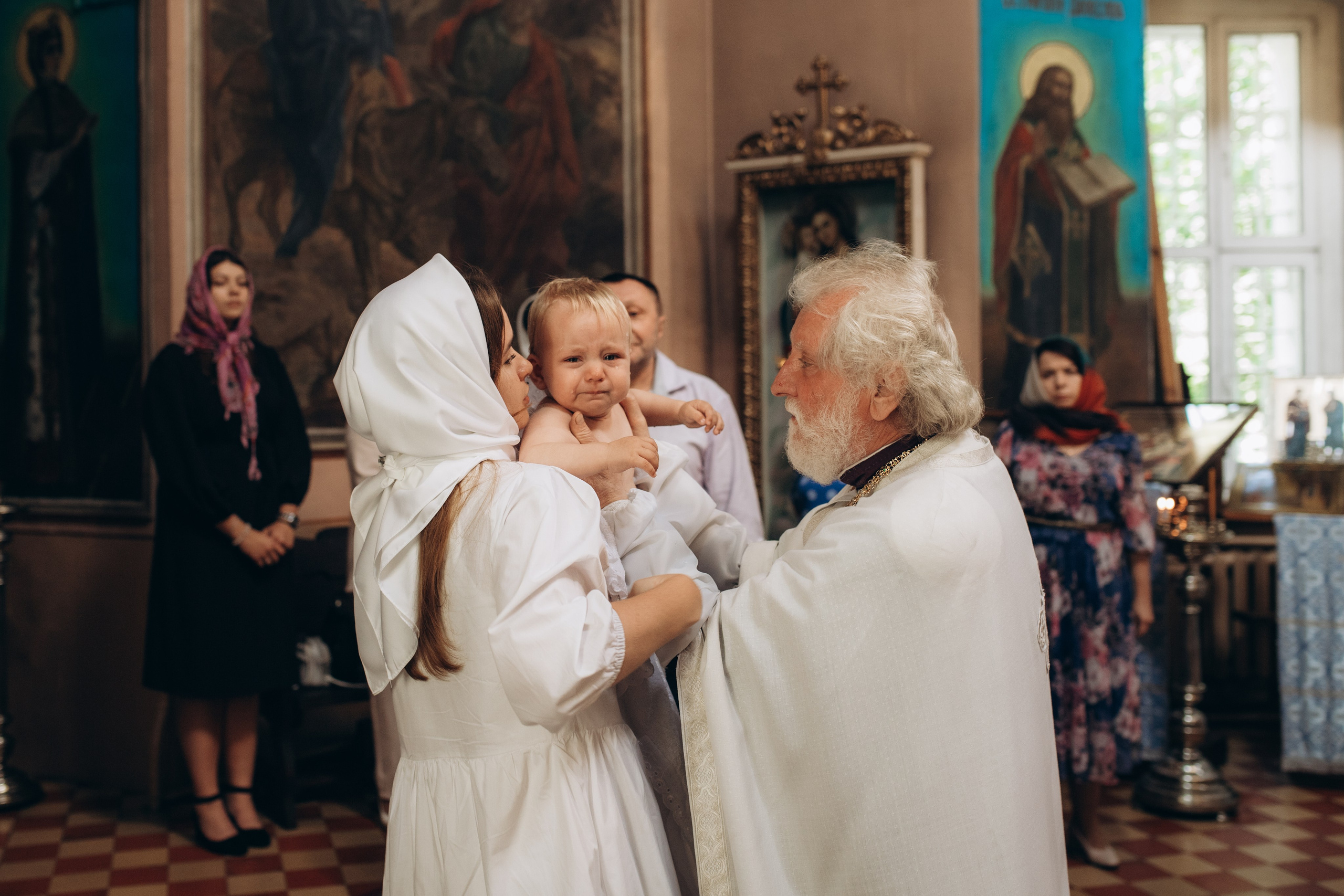 Крещение Христина. Семейный и домашний фотограф в Москве и МО Королева Валерия