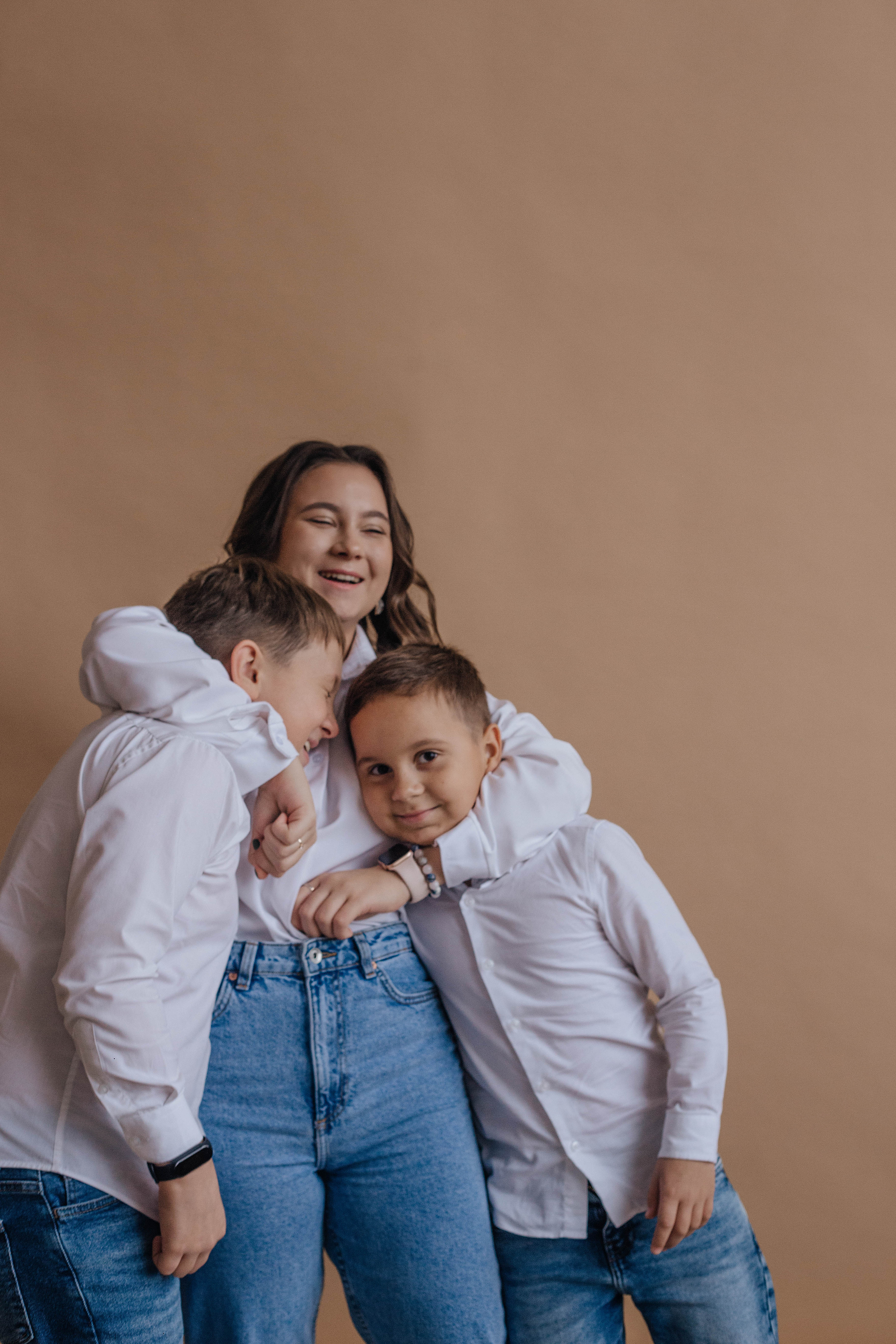 Новогодняя фотосессия семьи в фотостудии Челябинска. Свадебный фотограф Челябинск Зиненко Виктория