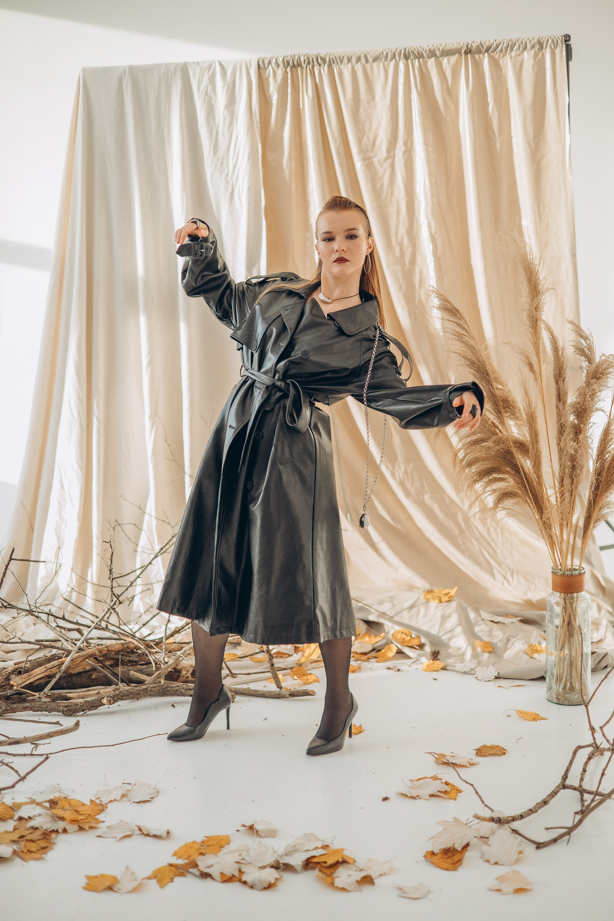 Осень в студии. Семейный, детский, женский фотограф в Новосибирске Оля Борисова