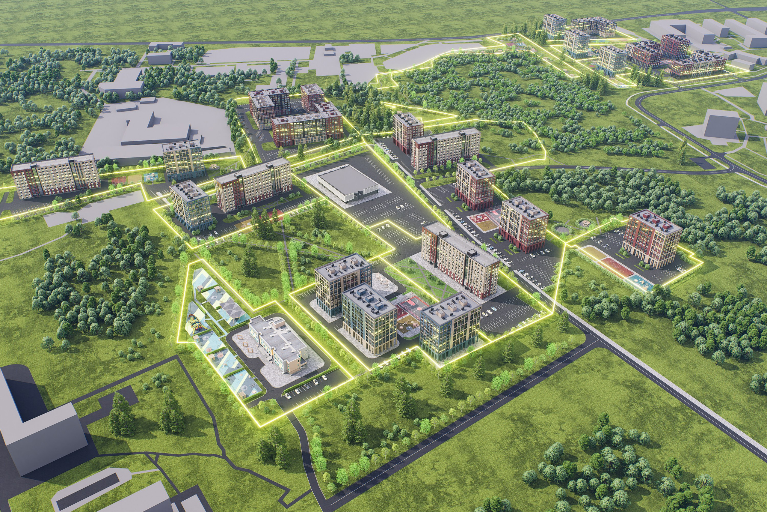 Квартал Прогресивная. Архитектурно-дизайнерское бюро ROOMS