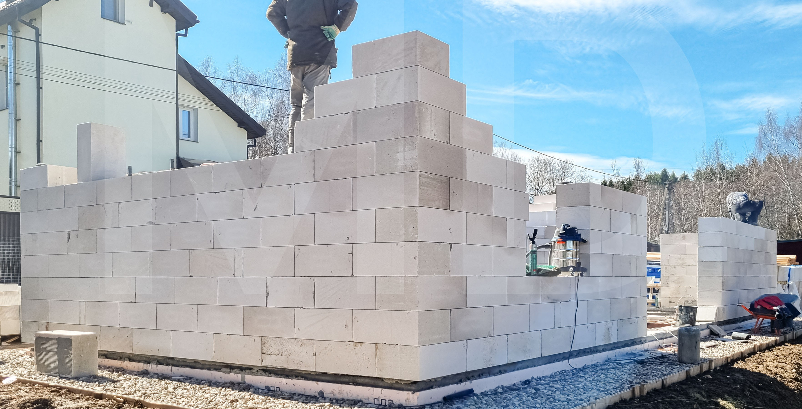 Строительство дома из газобетонных блоков в Шарапово