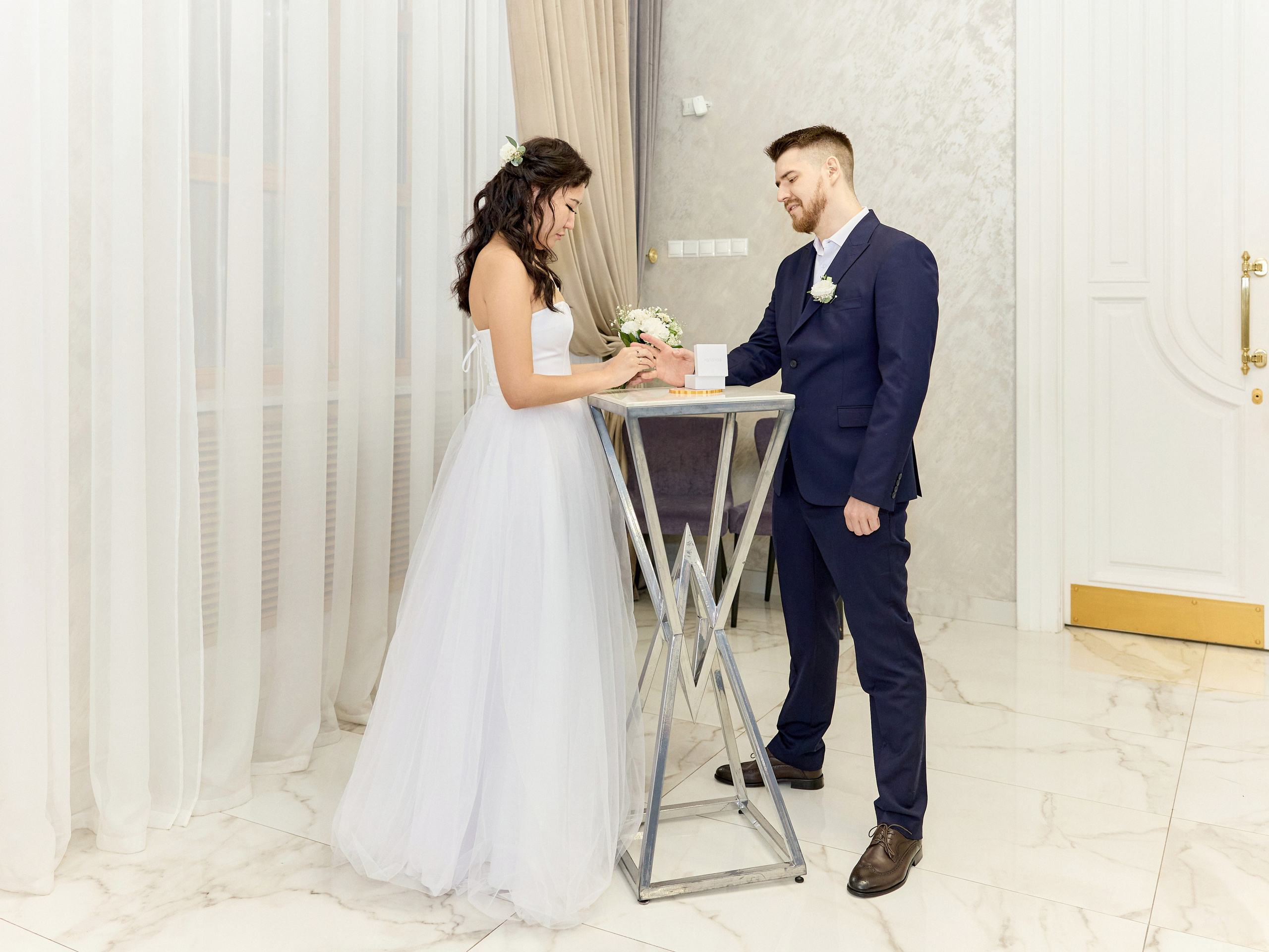 Регистрация брака в Кутузовском ЗАГСе в Москве Александры и Феора