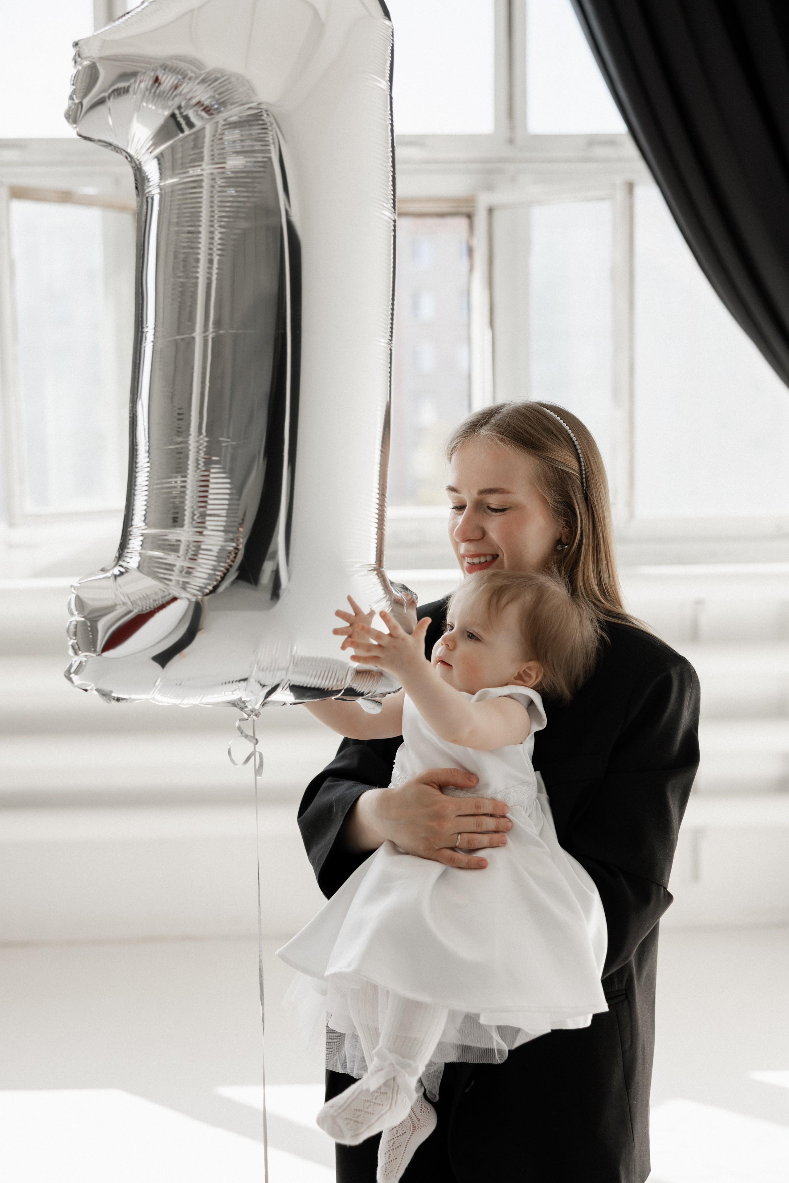 Семейная съёмка с ребенком в студии