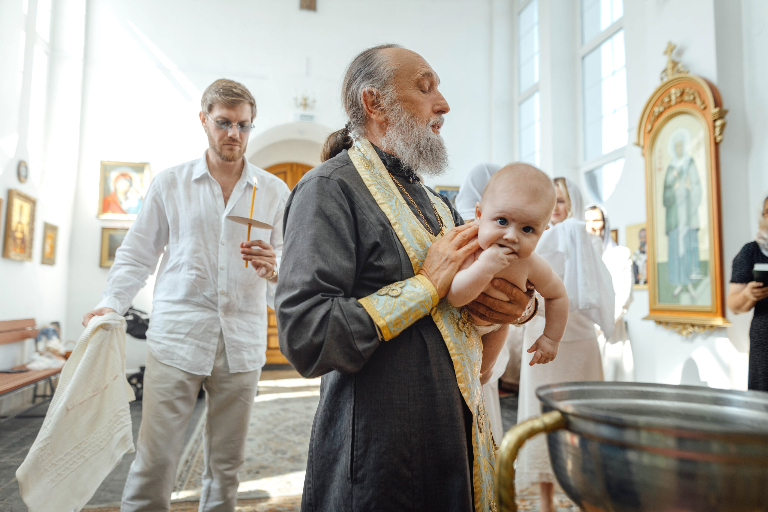 Крещение Мишель, гп. Ивенец, храм Ефросинии Полоцкой, август 2025