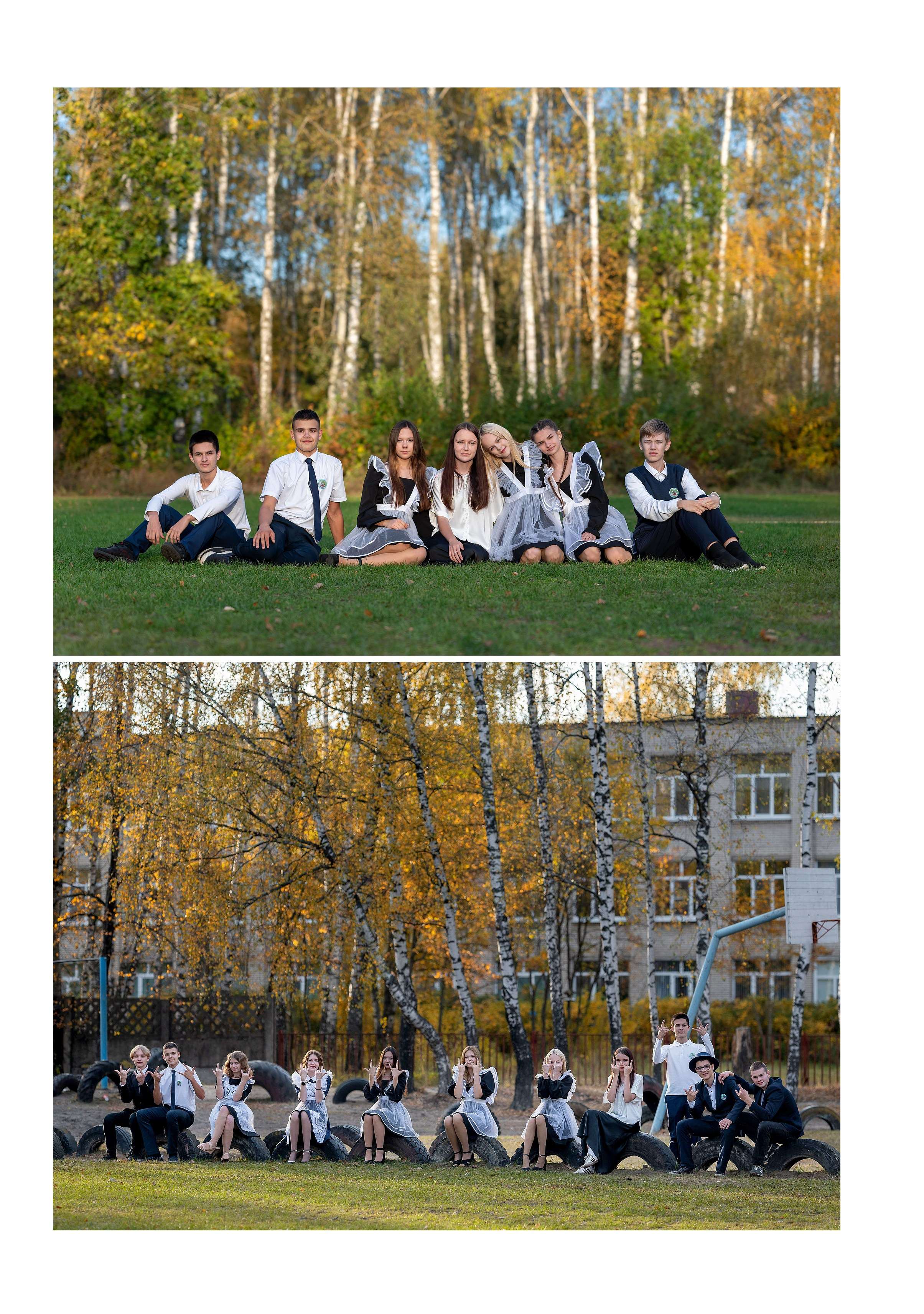 Альбом общей вёрстки для старшей школы 23×30 15 разворотов. Семейный фотограф в г. Воскресенск Наталия Молева