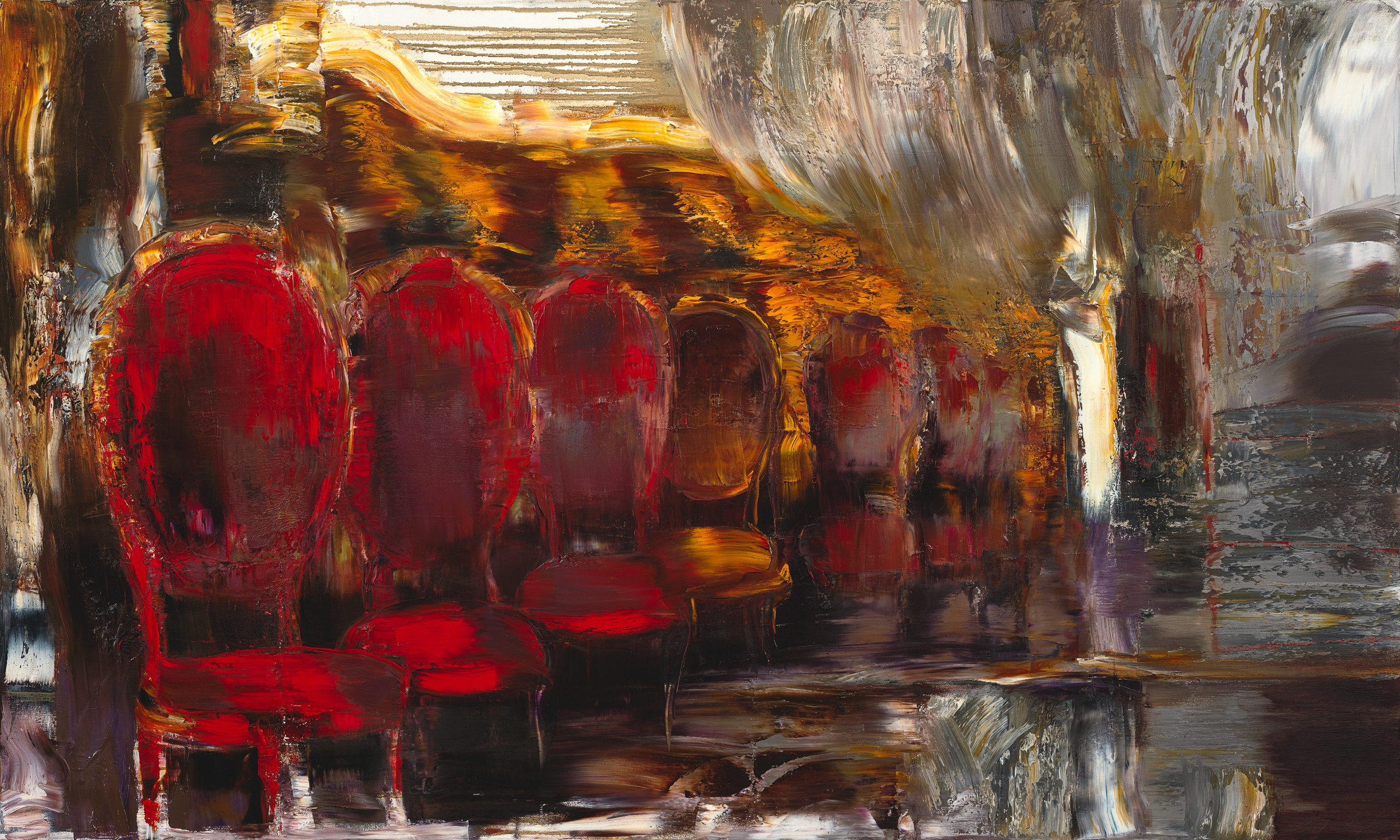 «Эпилог» - художник Лариса Блохина (холст, масло, 90x150см, 2024)