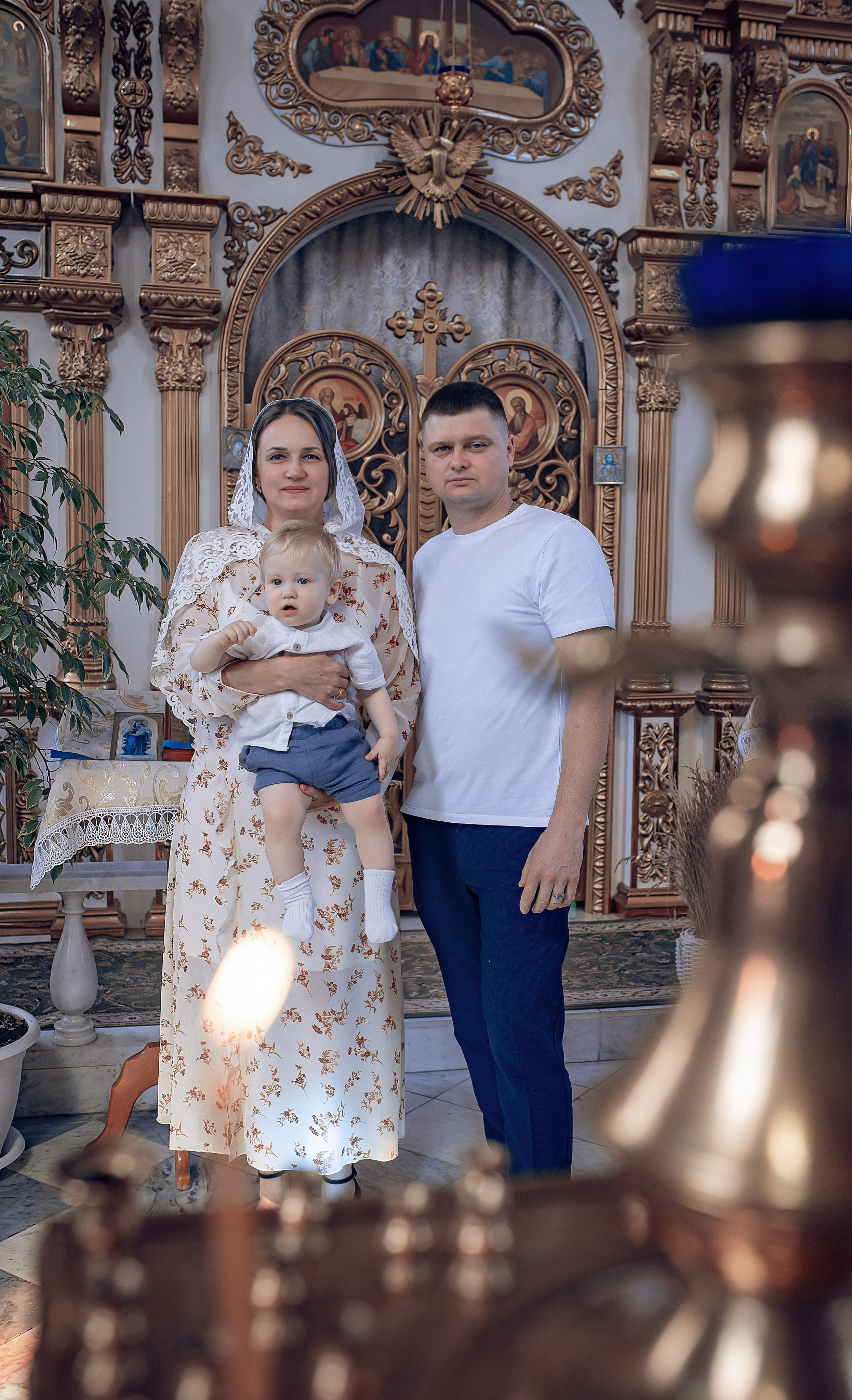 Крещение Егора в Воскресенско-Никольском раме. Фотографы крещения/венчания  Красноярск Татьяна и Вячеслав Переваловы