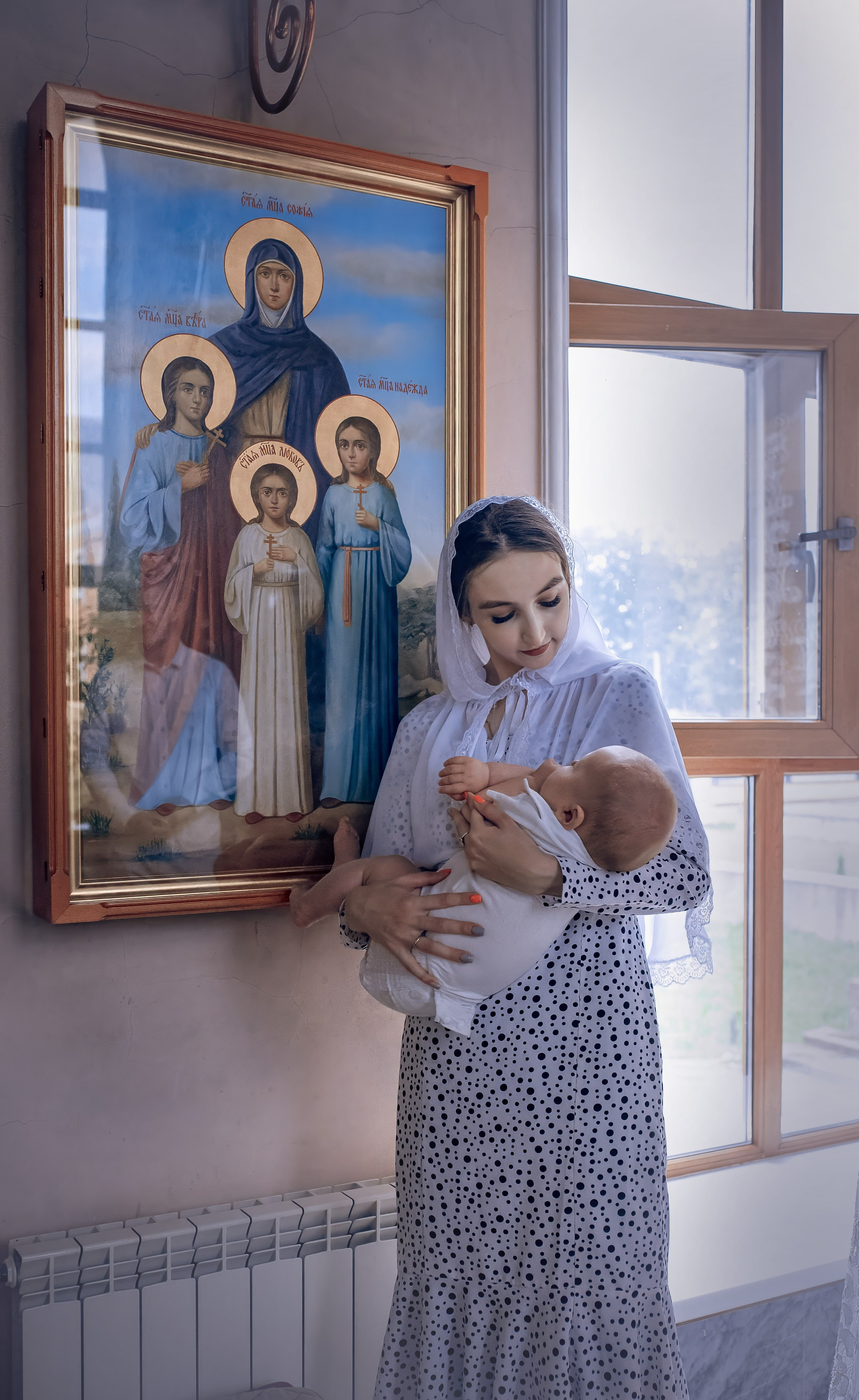 Крещение Льва в Воскресенско-Никольском храме. Фотографы крещения/венчания  Красноярск Татьяна и Вячеслав Переваловы