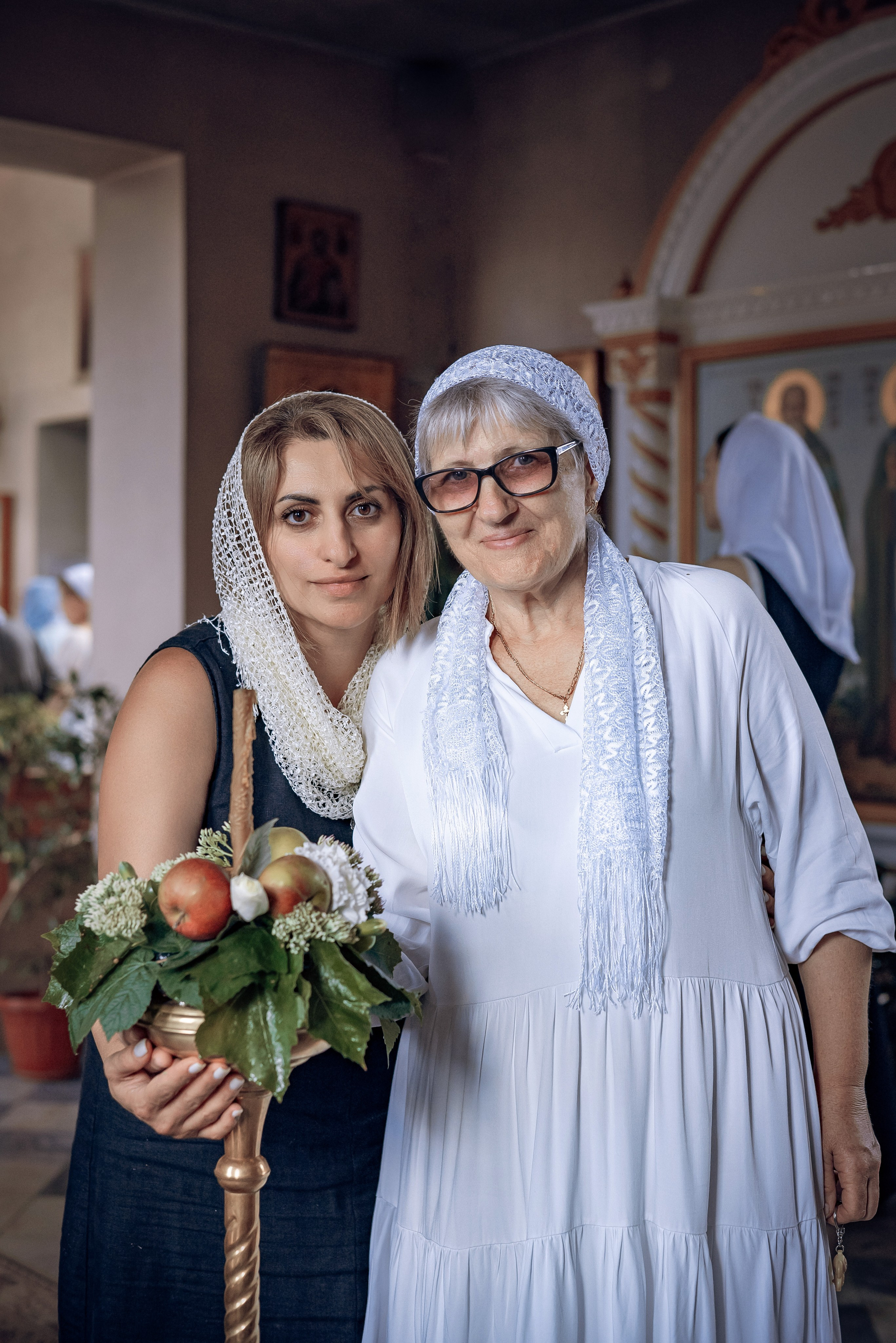 Благоукрашение храма к празднику Преображения Господня. Фотографы крещения/венчания  Красноярск Татьяна и Вячеслав Переваловы