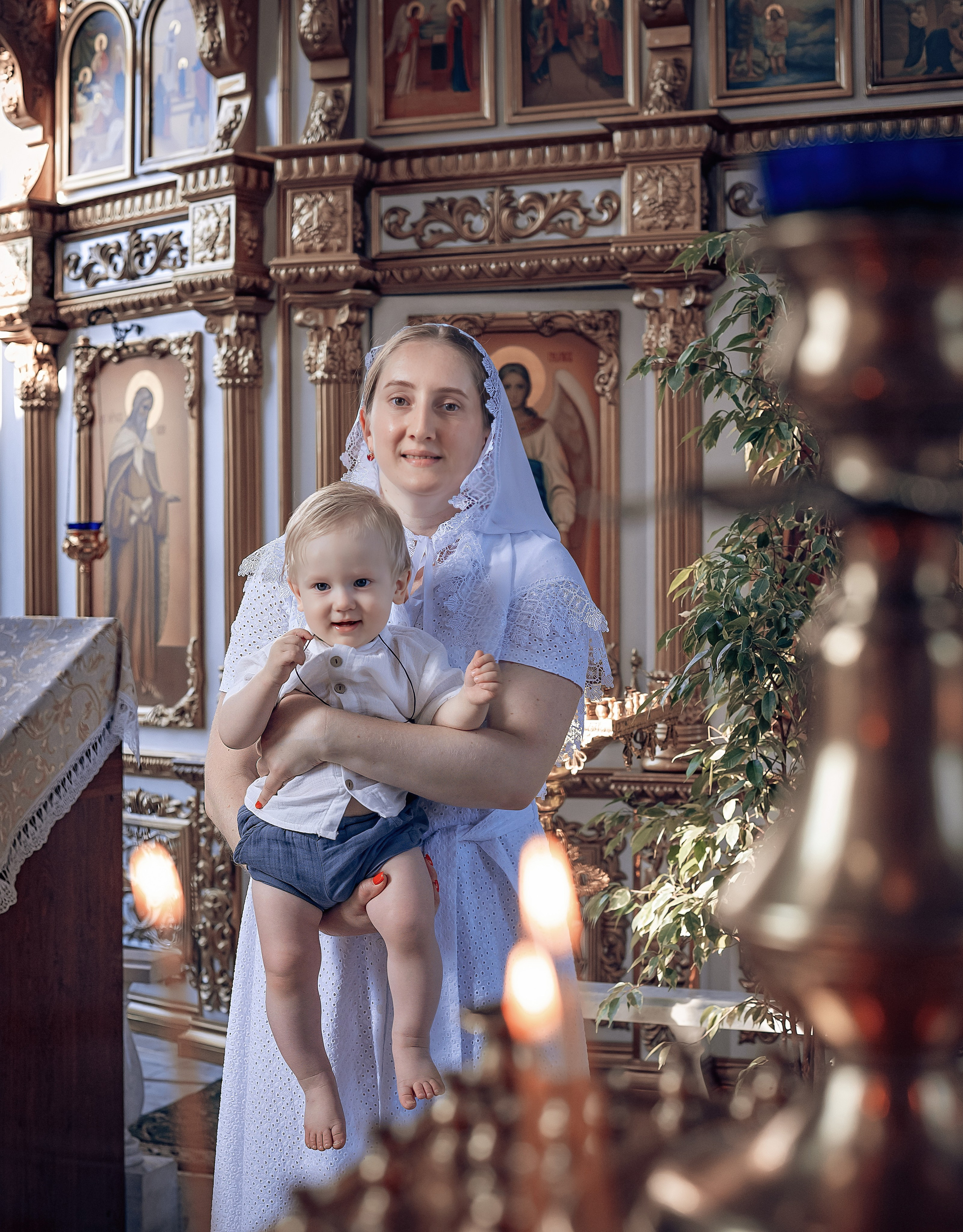 Крещение Егора в Воскресенско-Никольском раме. Фотографы крещения/венчания  Красноярск Татьяна и Вячеслав Переваловы