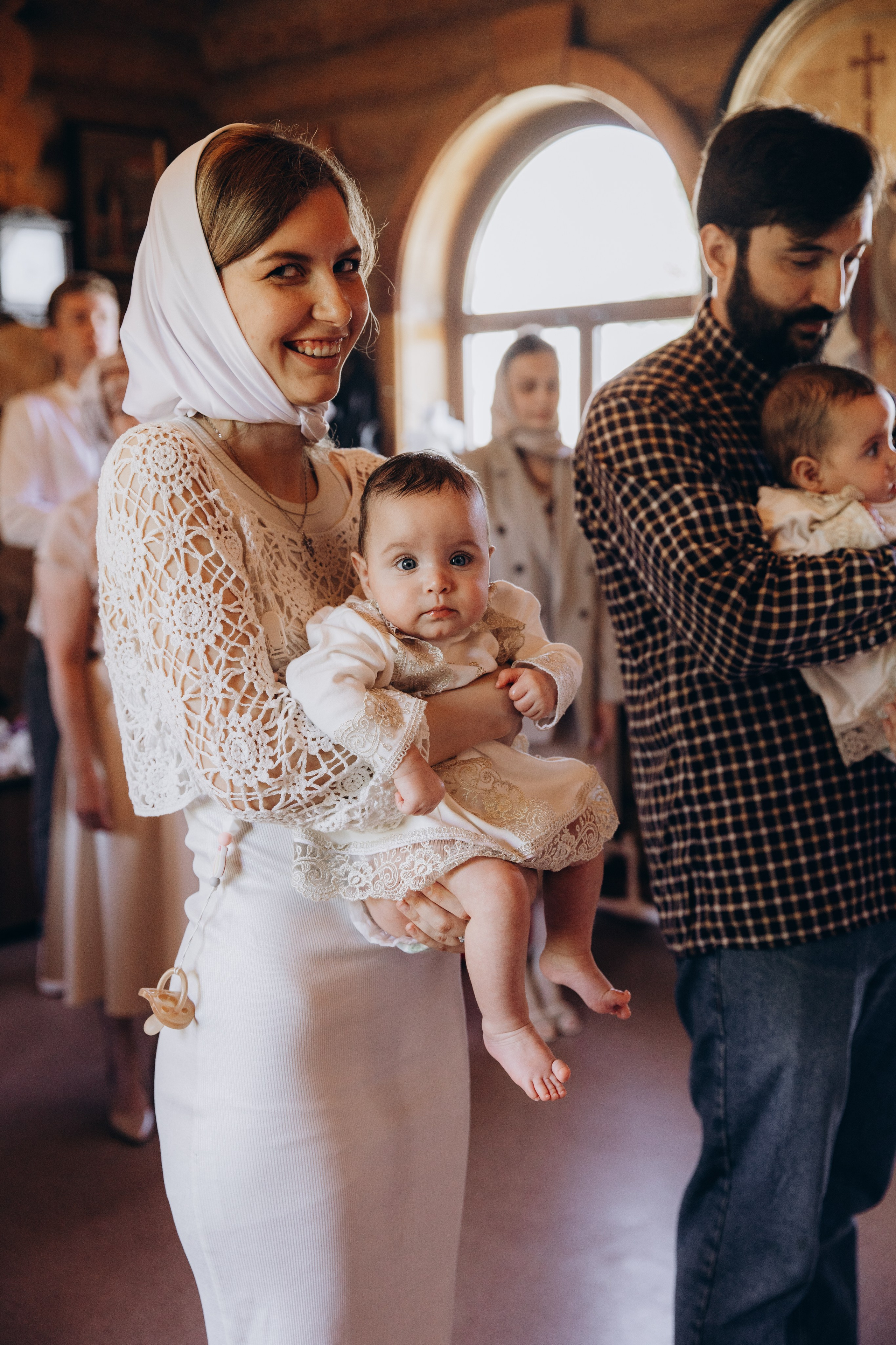 Крещение Даши и Маши. Семейный фотограф документалист в Пензе Лопатинская Татья