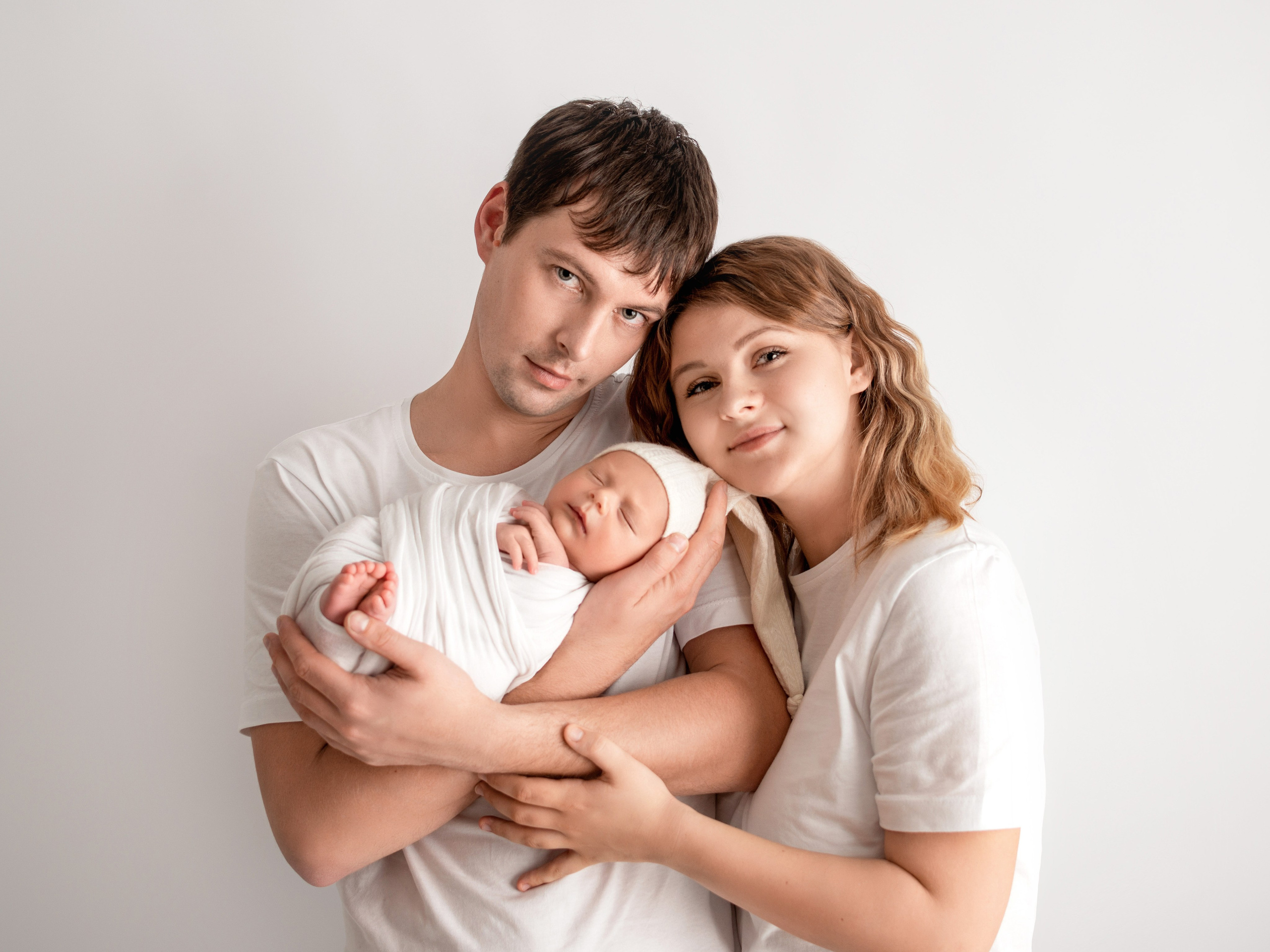 Новогодняя съёмка новорожденных в Краснодаре 2024. Фотограф новорожденных Краснодар Малышенко Надежда