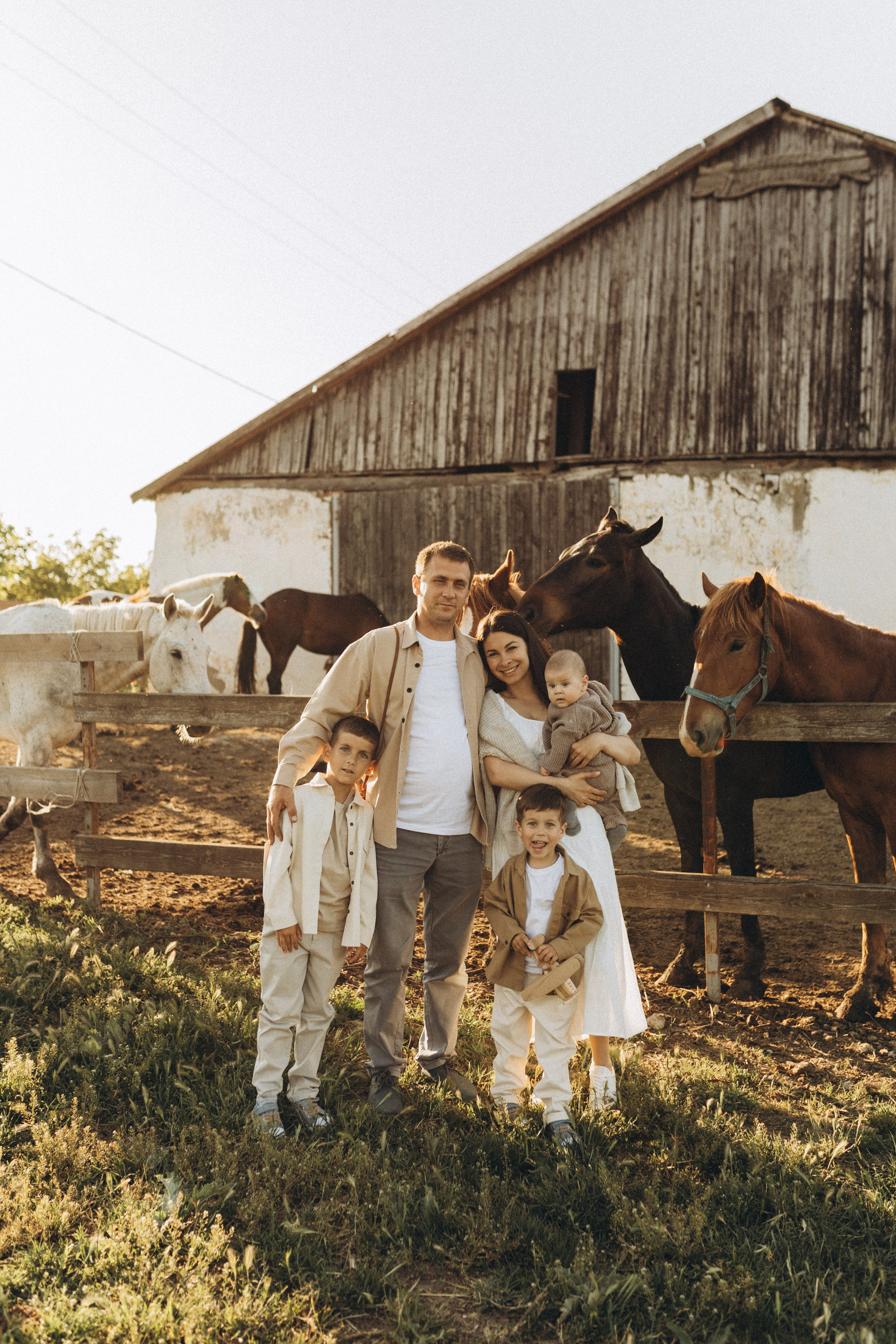Закат на ферме. Семейный фотограф в Новороссийске и Анапе Александра Яковлева