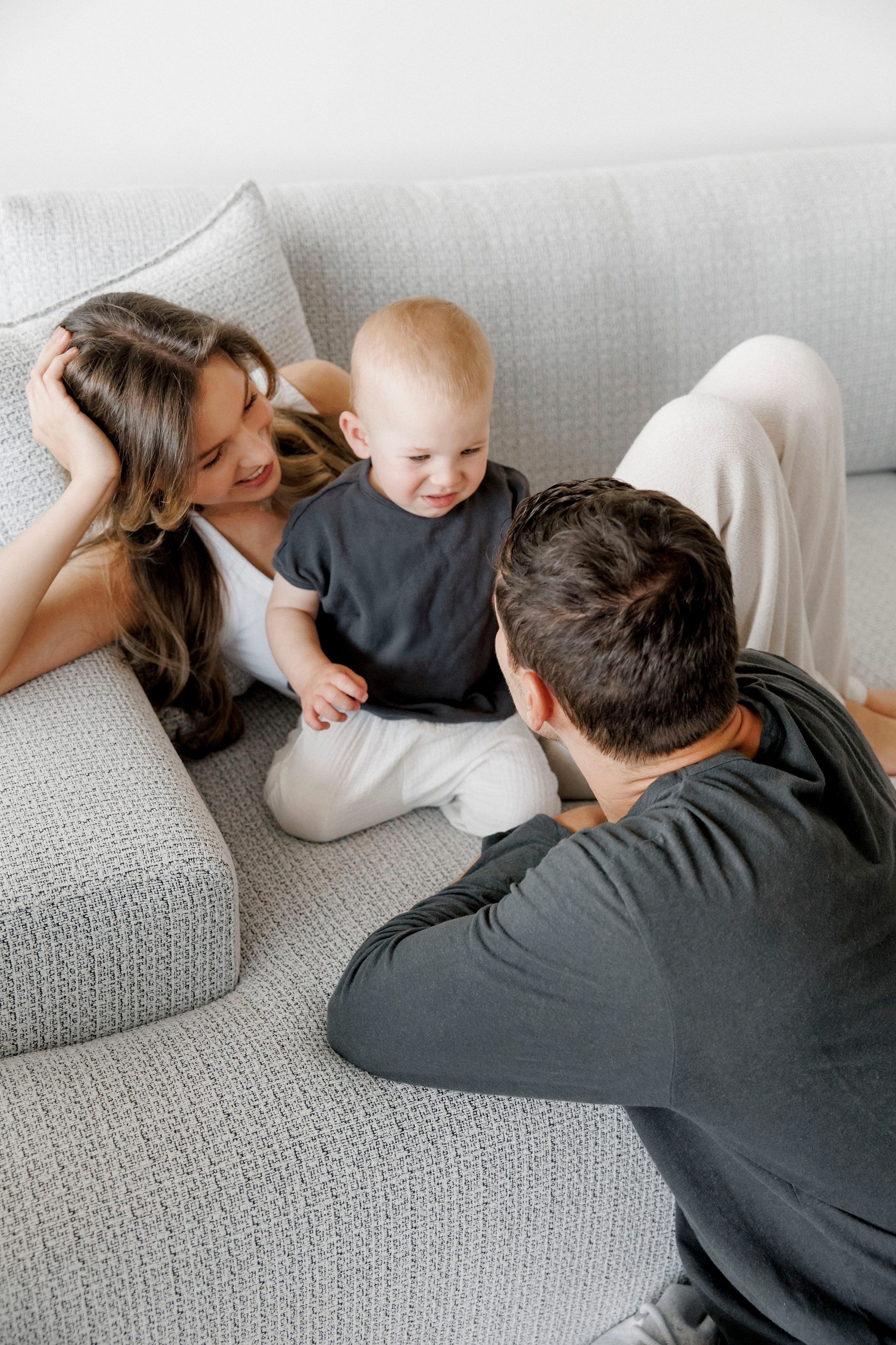 One year old at home. Wedding and family photographer