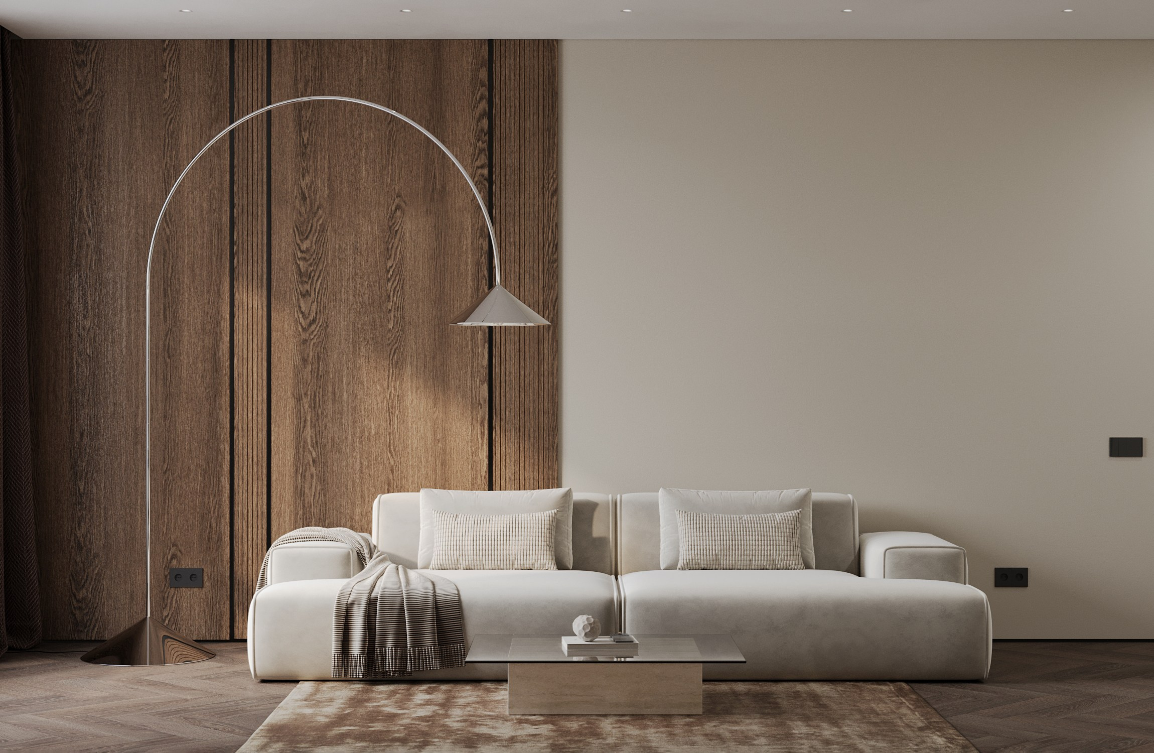 Визуализация квартиры в стиле минимализм. 3D-дизайнер Кристина Пуляевская