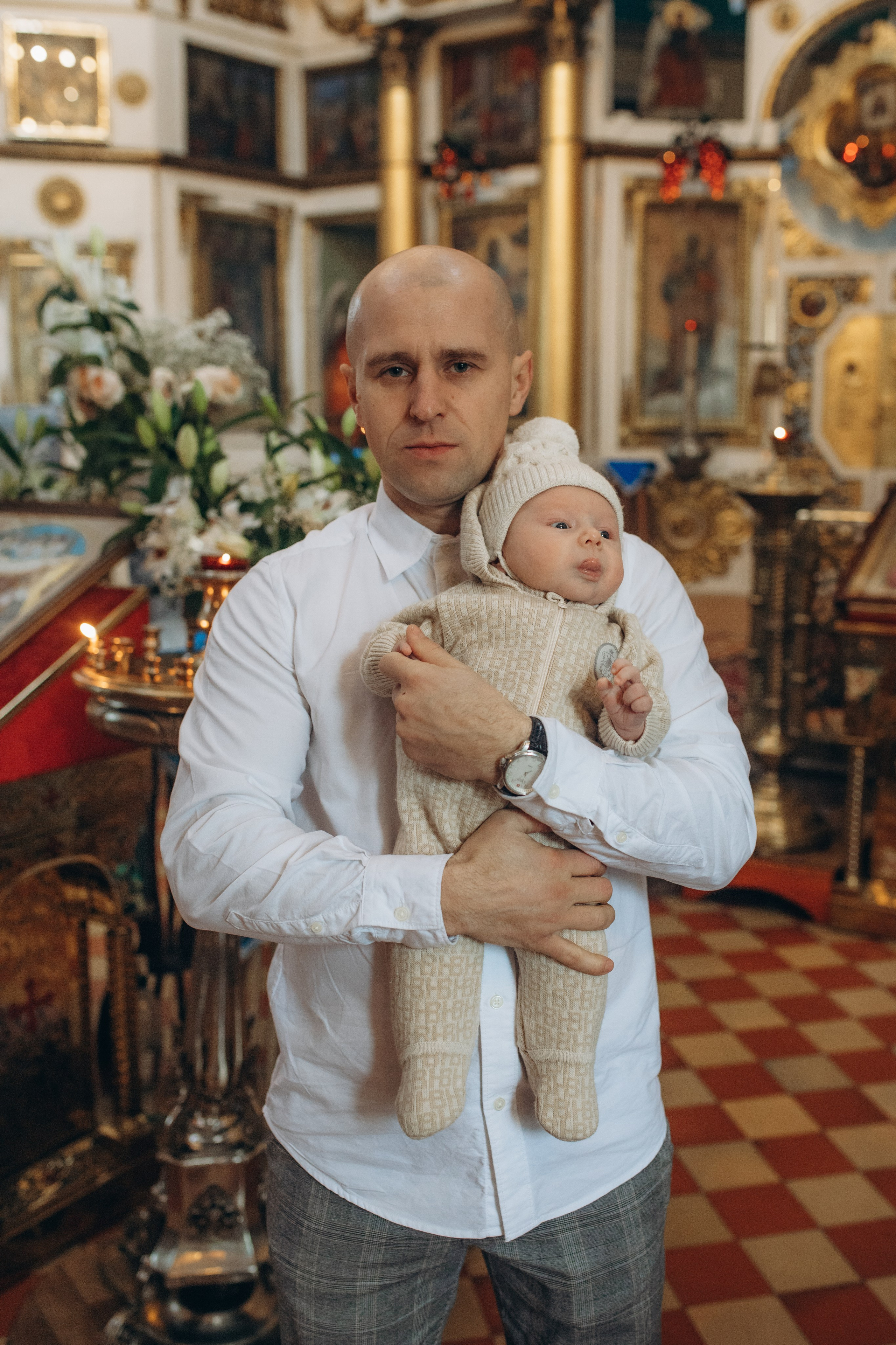 Крещение Михаил. Семейный и домашний фотограф в Москве и МО Королева Валерия